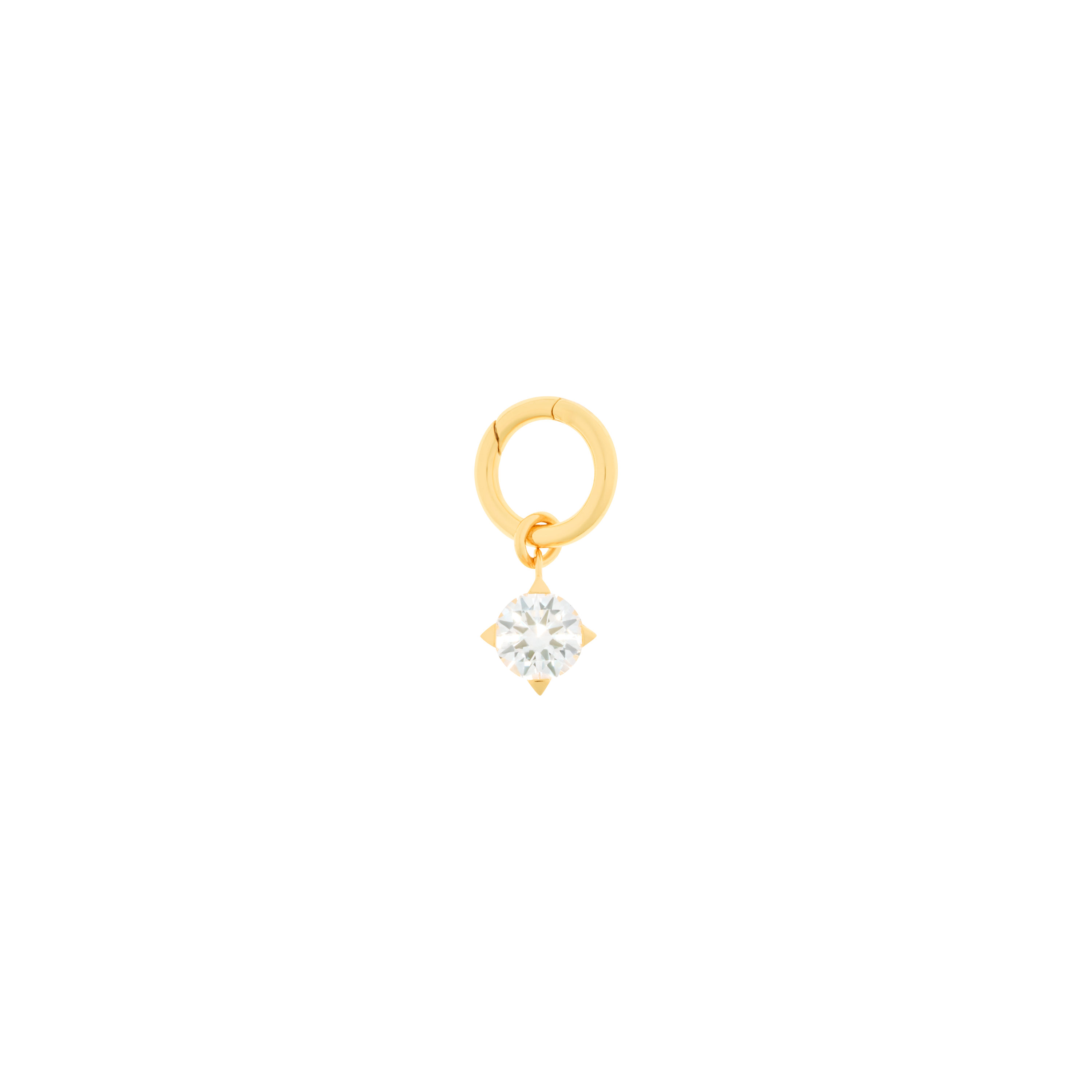 Set of 3 solitaire charms in gold vermeil - Set of 3 solitaire charms in gold vermeil -  The Future Rocks -    3