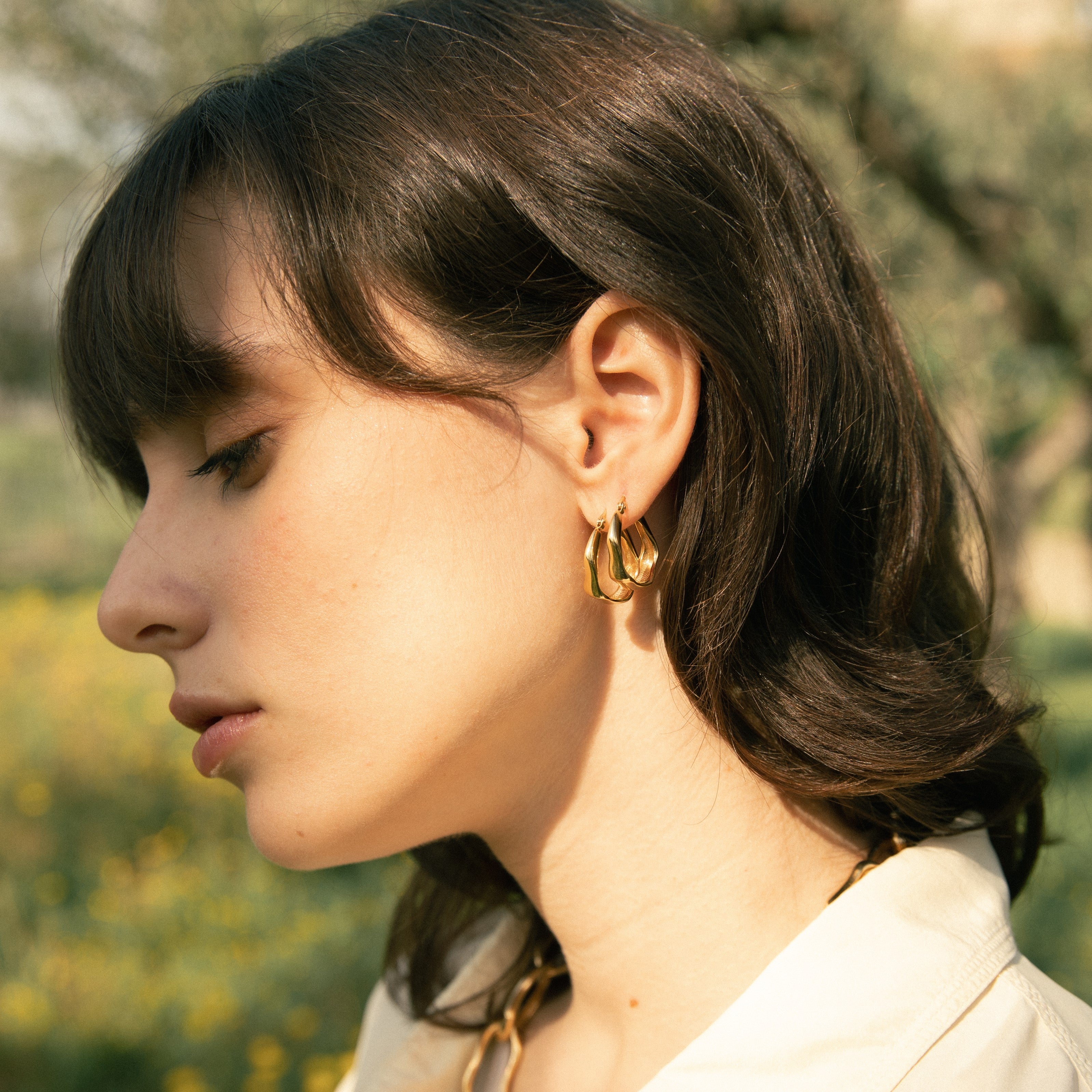 Roots hoop earrings - Roots hoop earrings -  The Future Rocks -    2