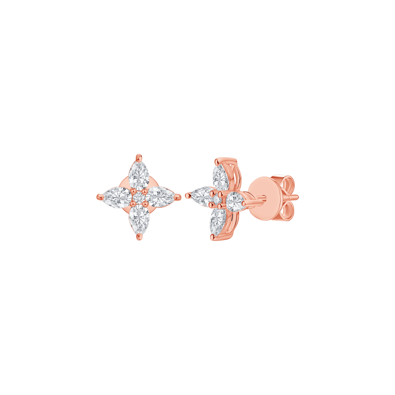Flora pear floral stud earrings - Flora pear floral stud earrings -  The Future Rocks -    3