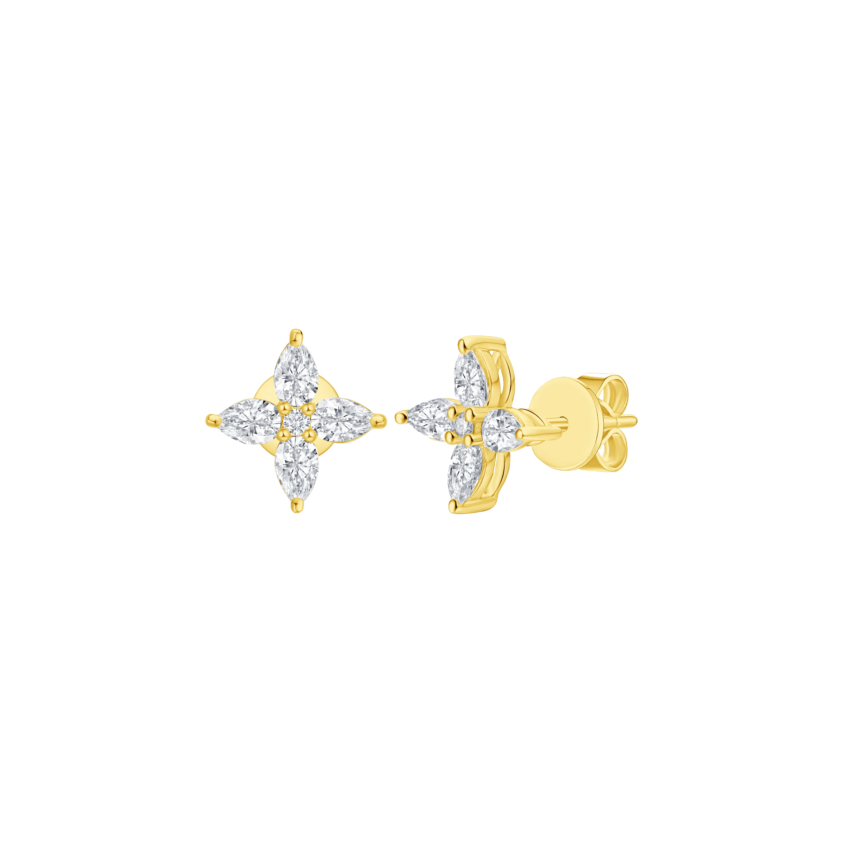 Flora pear floral stud earrings - Flora pear floral stud earrings -  The Future Rocks -    4