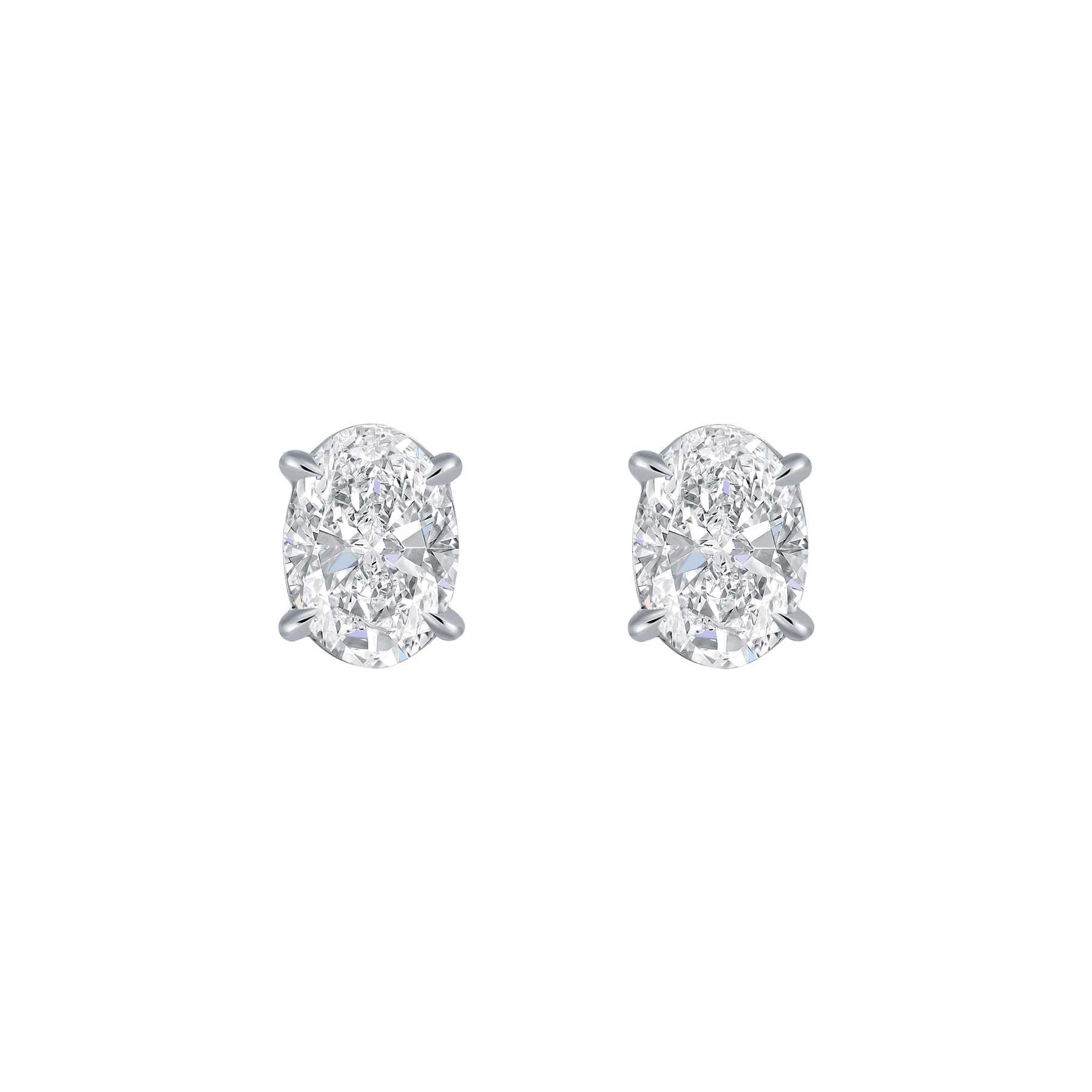 Oval solitaire studs - Oval solitaire studs -  The Future Rocks -    9