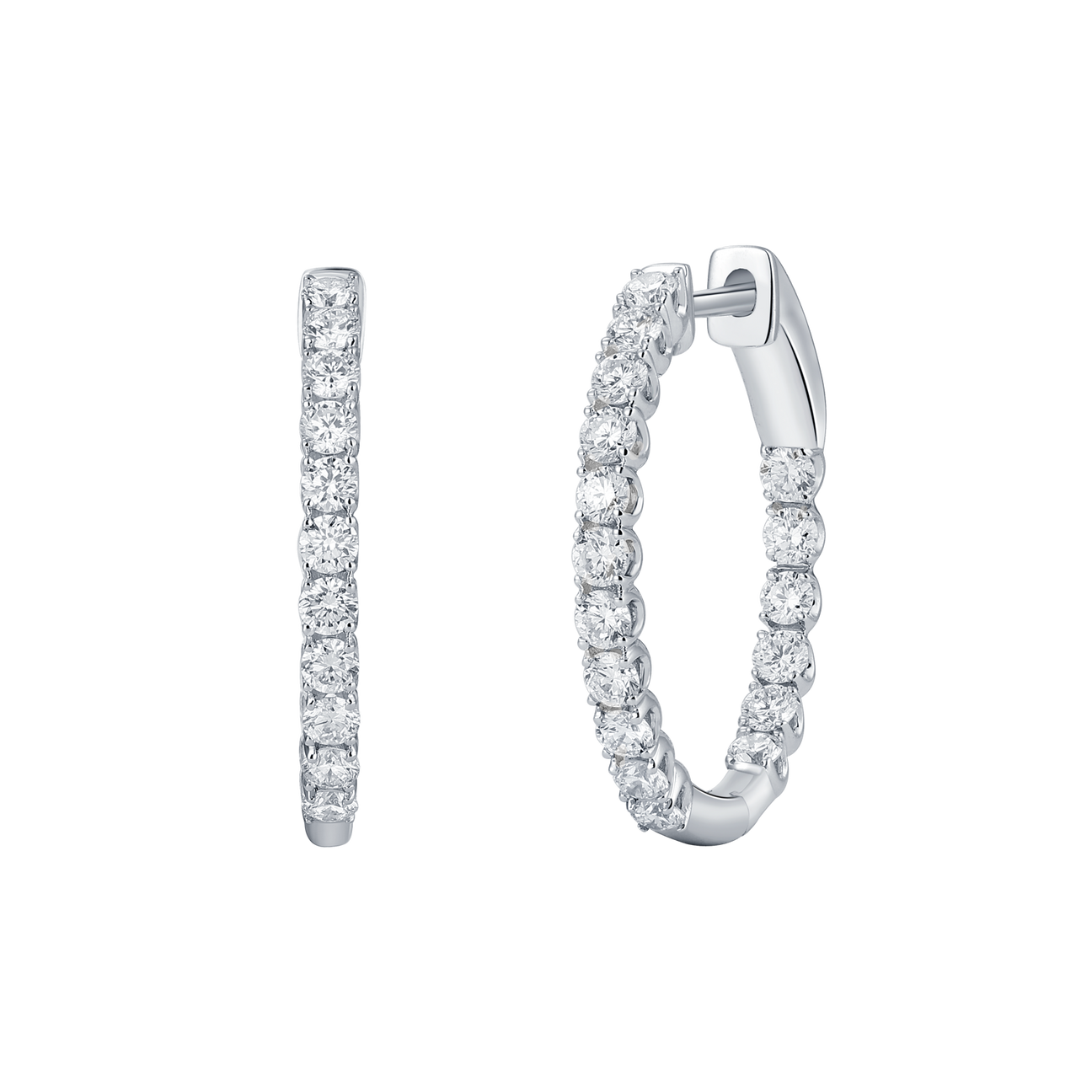 In & out hoop earrings - In & out hoop earrings -  The Future Rocks -    1