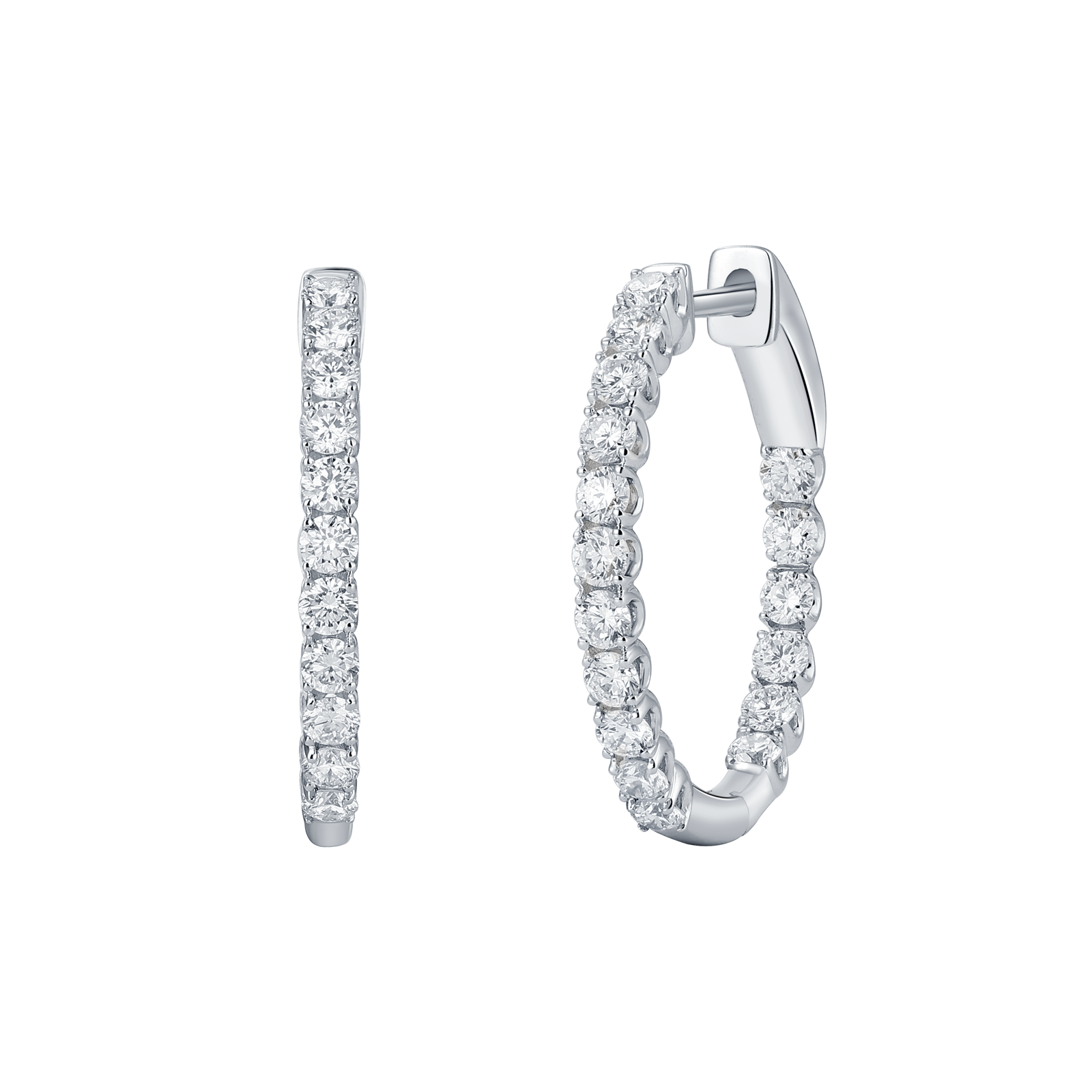 In & out hoop earrings - In & out hoop earrings -  The Future Rocks -    1