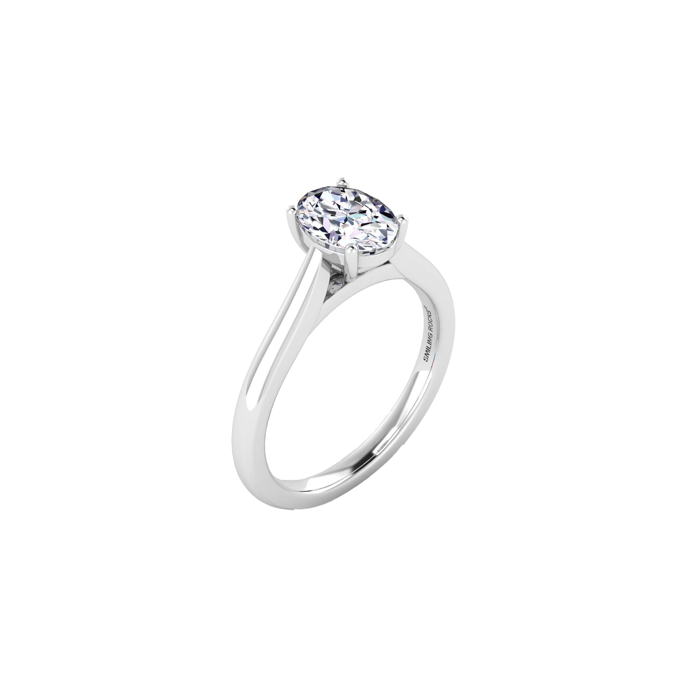 Oval solitaire ring - Oval solitaire ring -  The Future Rocks -    1