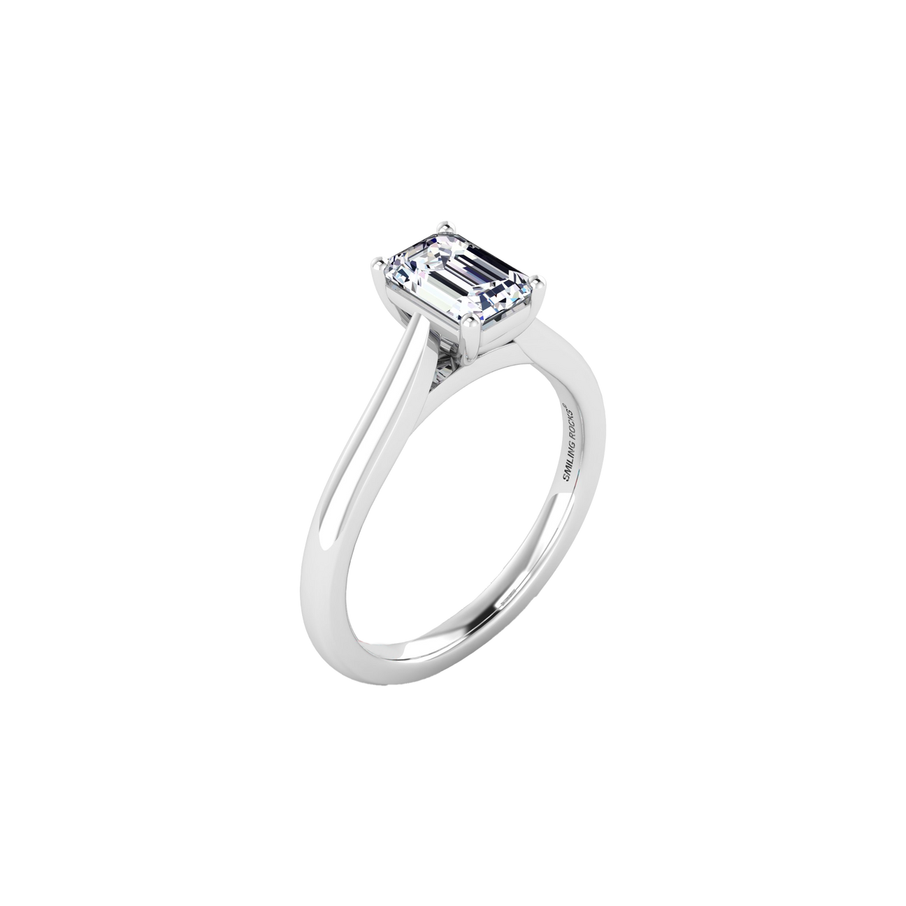 Emerald solitaire ring - Emerald solitaire ring -  The Future Rocks -    1