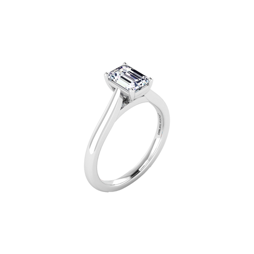 Emerald solitaire ring - Emerald solitaire ring -  The Future Rocks -    1