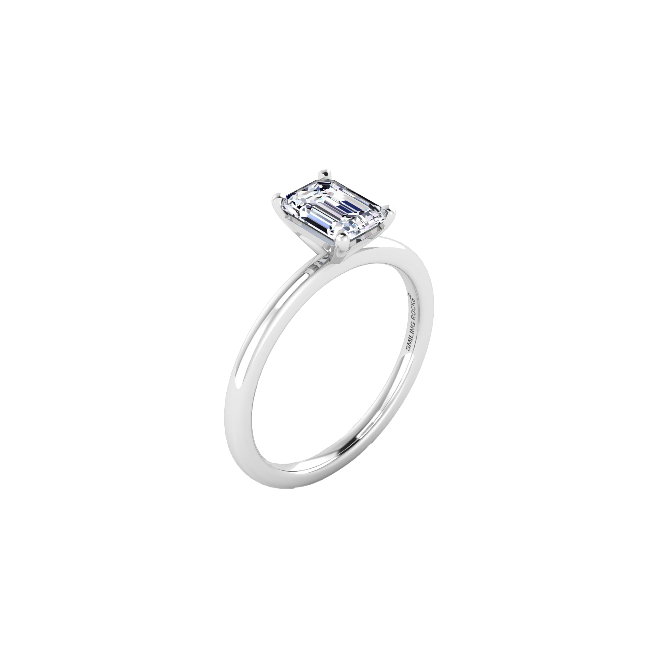 Emerald solitaire petite ring - Emerald solitaire petite ring -  The Future Rocks -    4