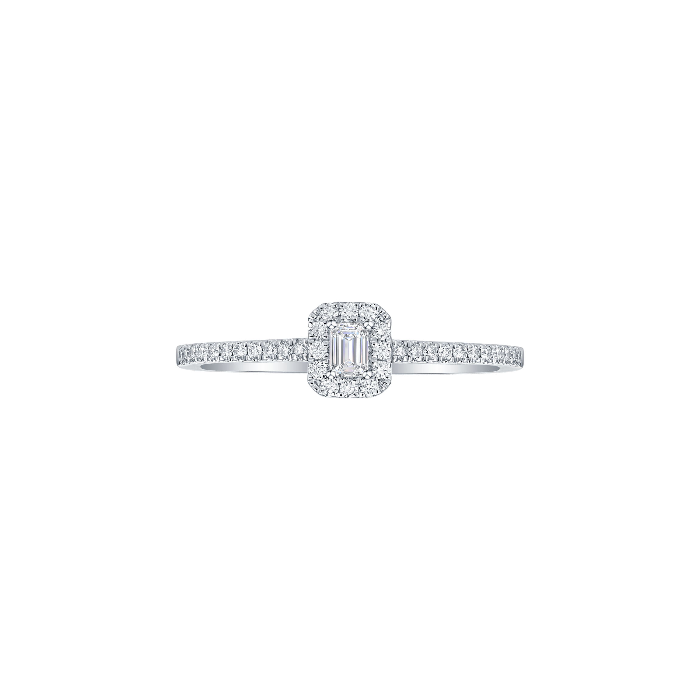 Emerald petite halo ring - Emerald petite halo ring -  The Future Rocks -    4