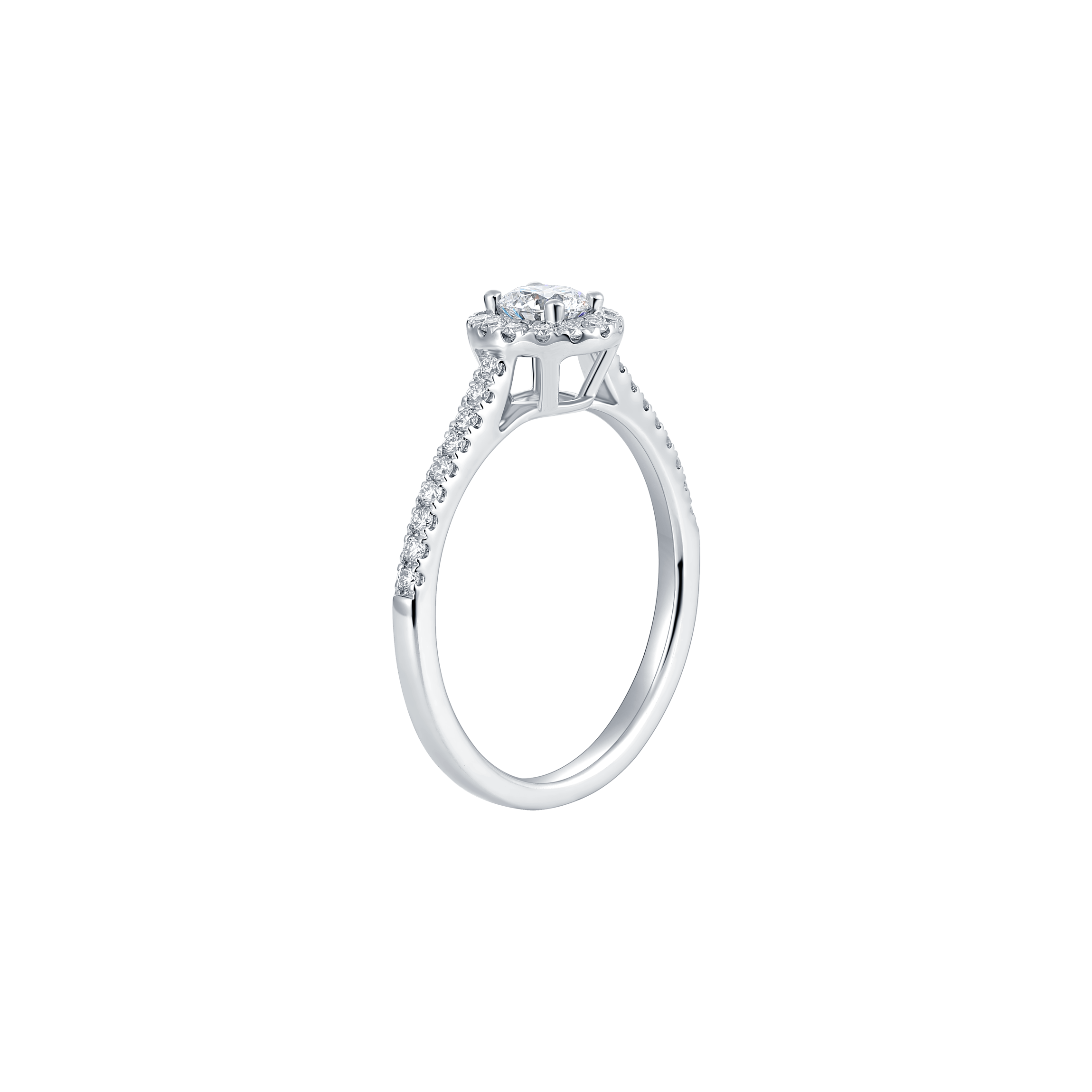 Round petite halo ring - Round petite halo ring -  The Future Rocks -    3