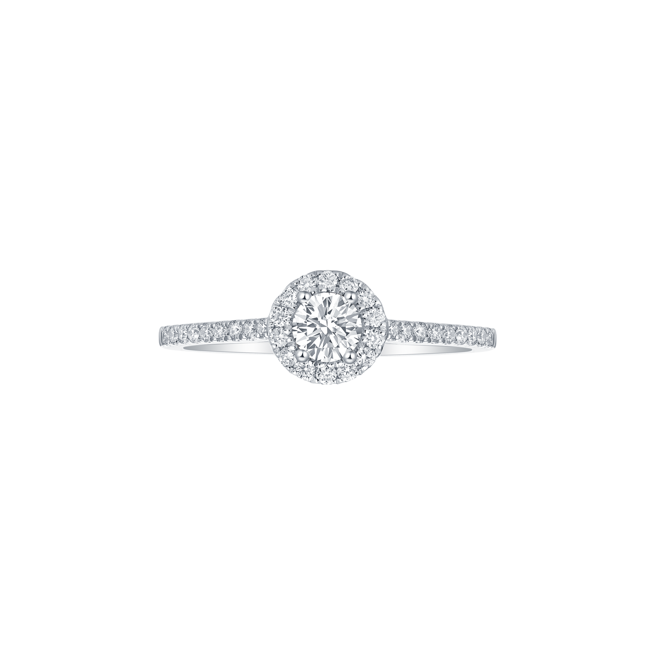 Round petite halo ring - Round petite halo ring -  The Future Rocks -    1