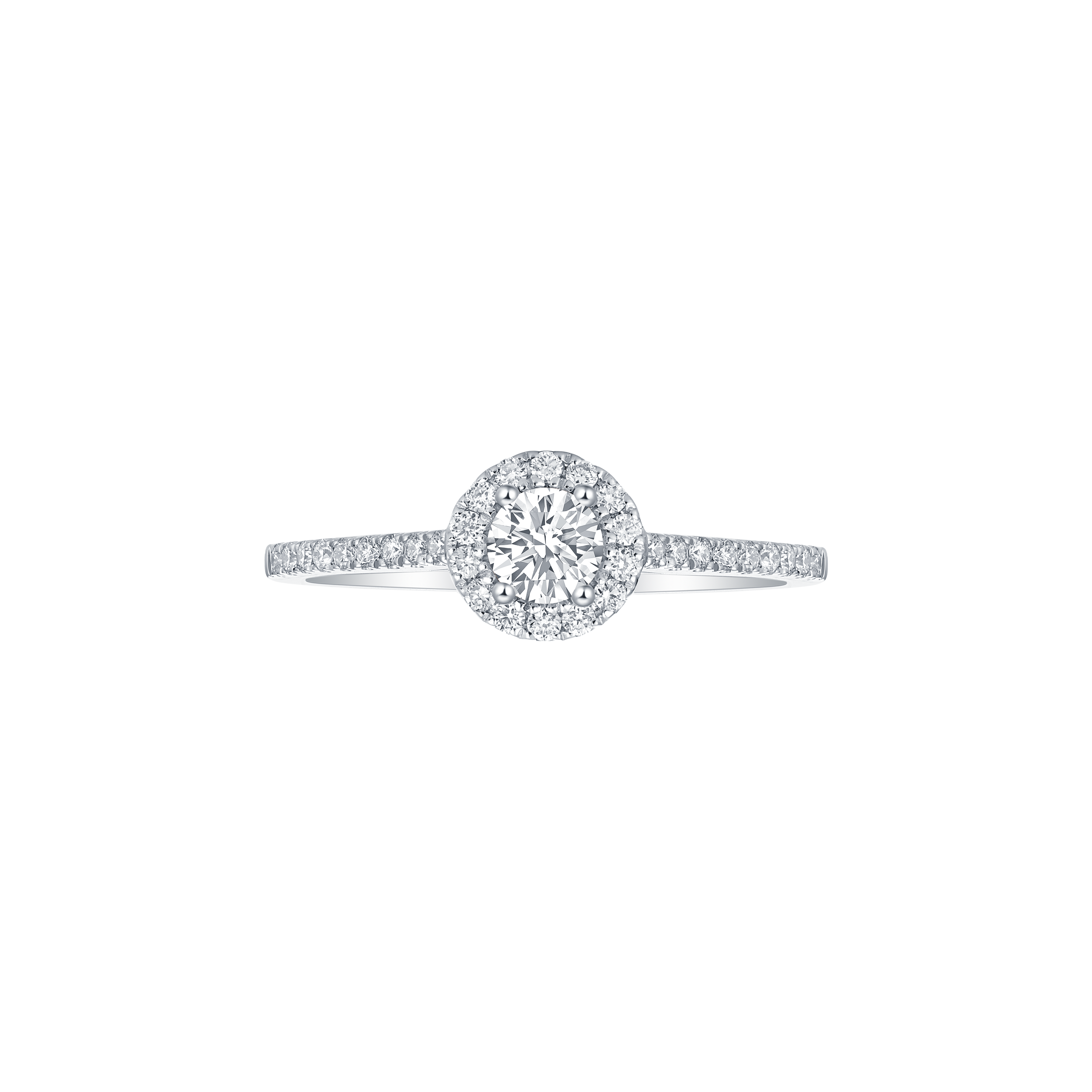 Round petite halo ring - Round petite halo ring -  The Future Rocks -    1