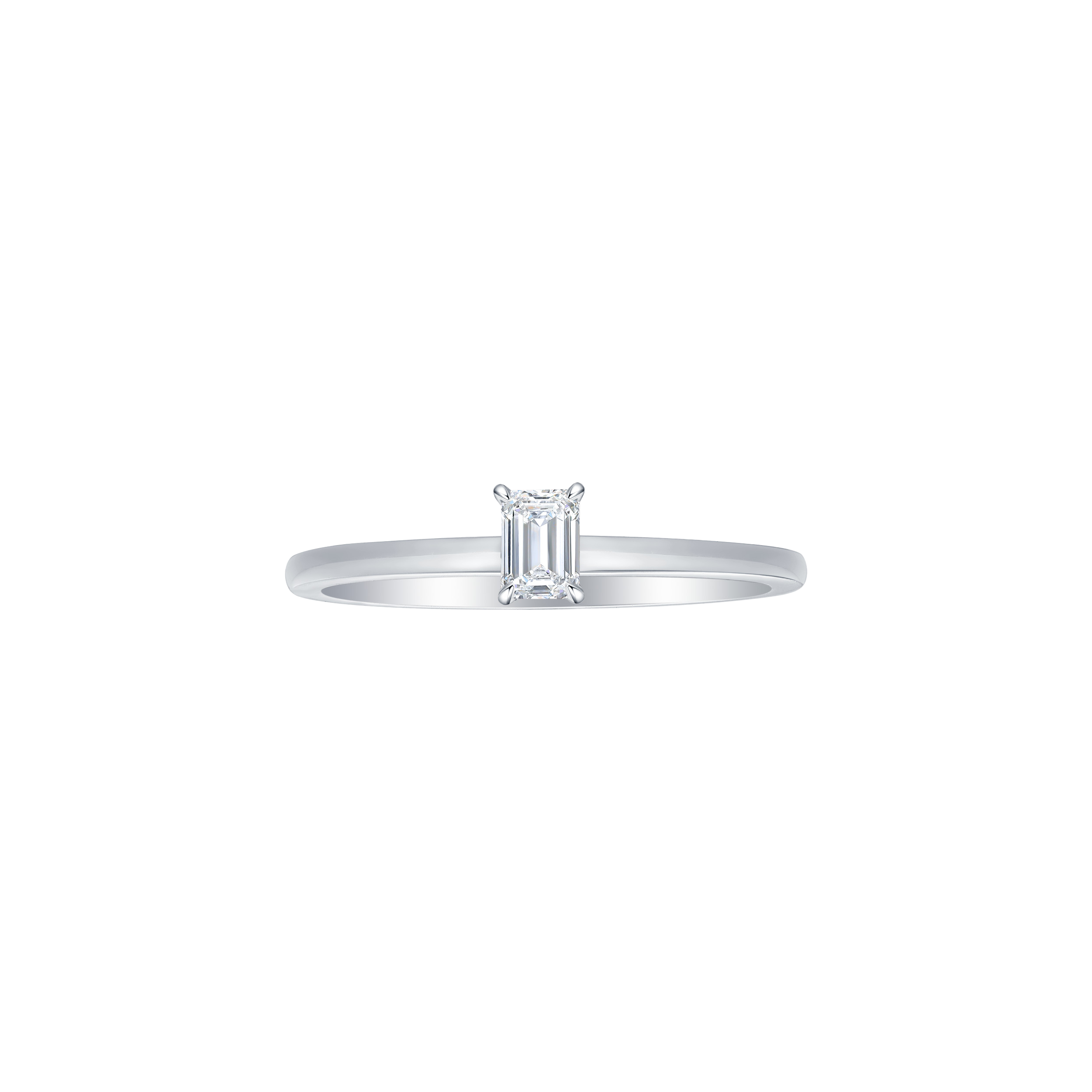 Emerald solitaire petite ring - Emerald solitaire petite ring -  The Future Rocks -    3
