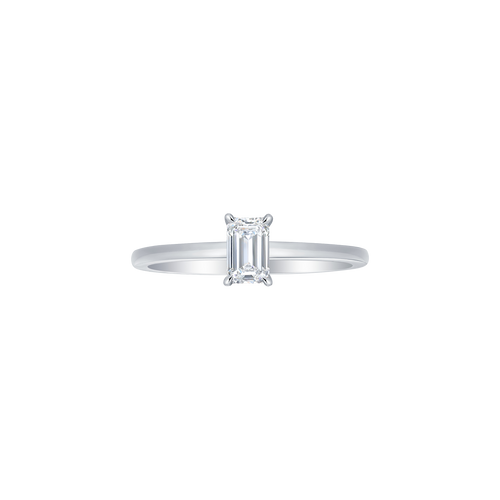 Emerald solitaire petite ring - Emerald solitaire petite ring -  The Future Rocks -    1