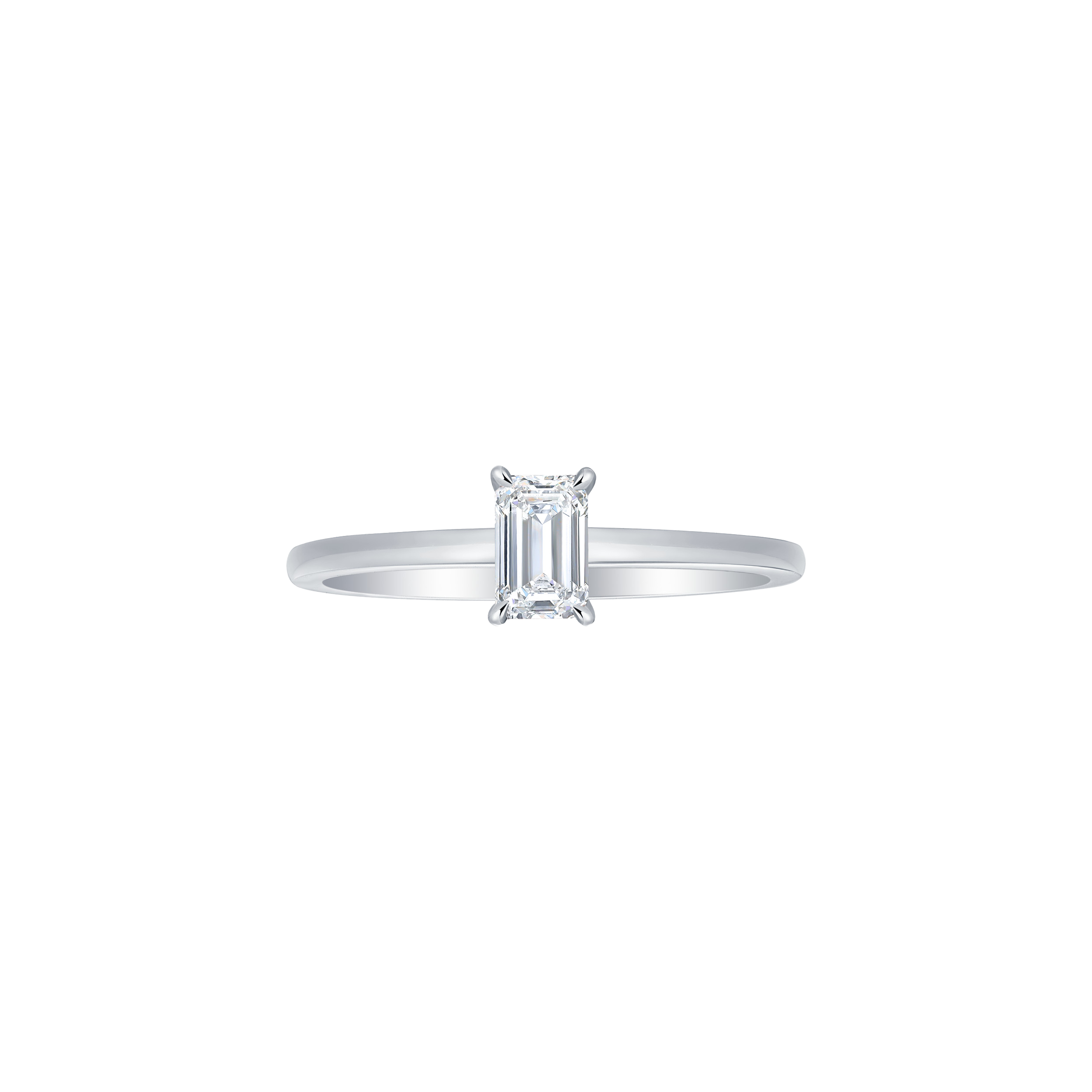 Emerald solitaire petite ring - Emerald solitaire petite ring -  The Future Rocks -    11