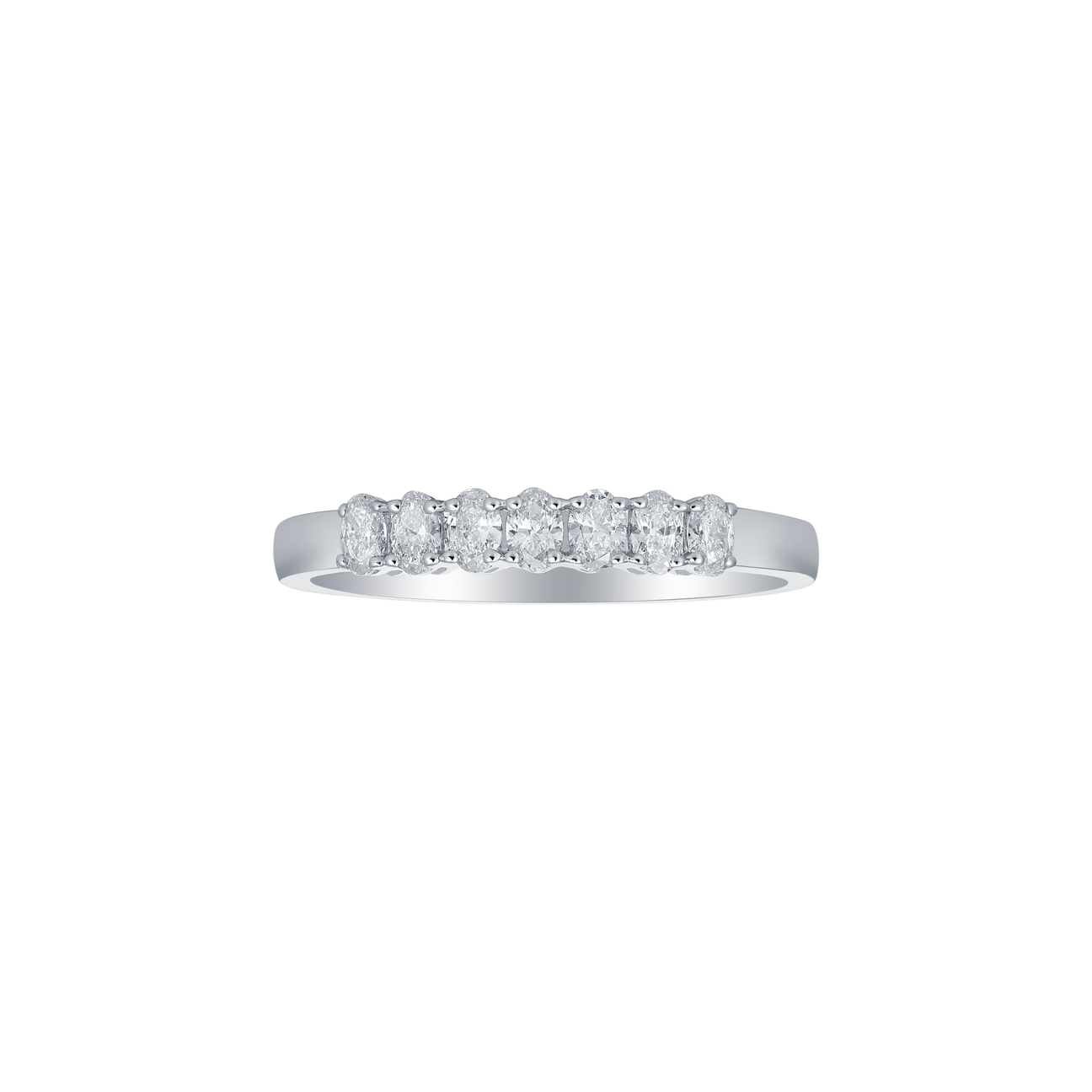 Fancy shape half eternity band - Fancy shape half eternity band -  The Future Rocks -    1