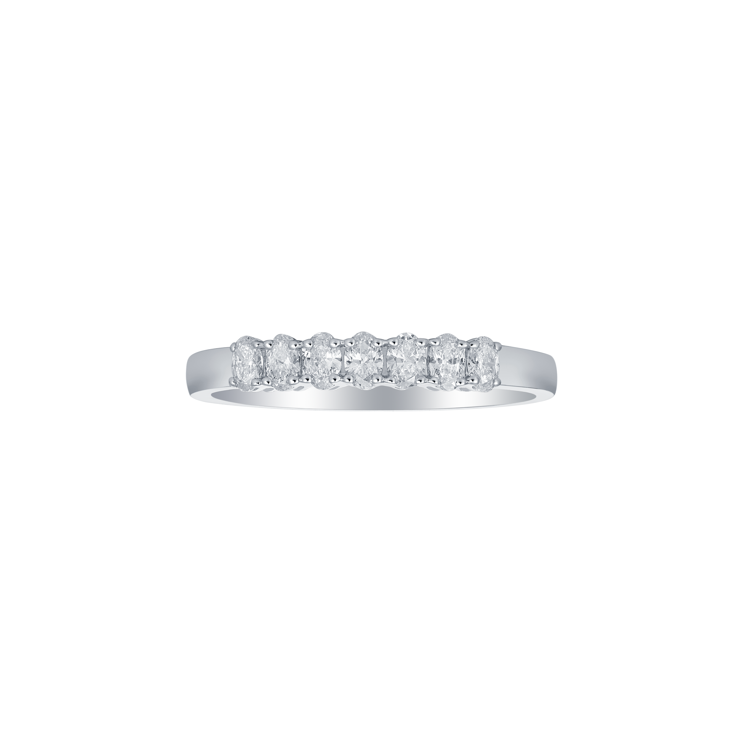 Fancy shape half eternity band - Fancy shape half eternity band -  The Future Rocks -    1