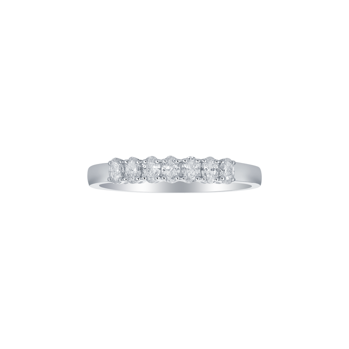 Fancy shape half eternity band - Fancy shape half eternity band -  The Future Rocks -    1