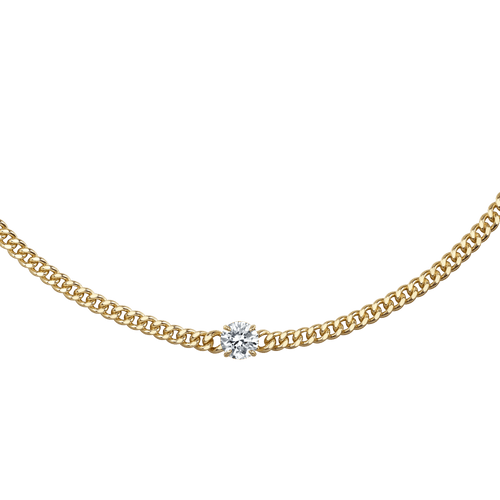 Stella round curb-link necklace 2ct - Stella round curb-link necklace 2ct -  The Future Rocks -    1