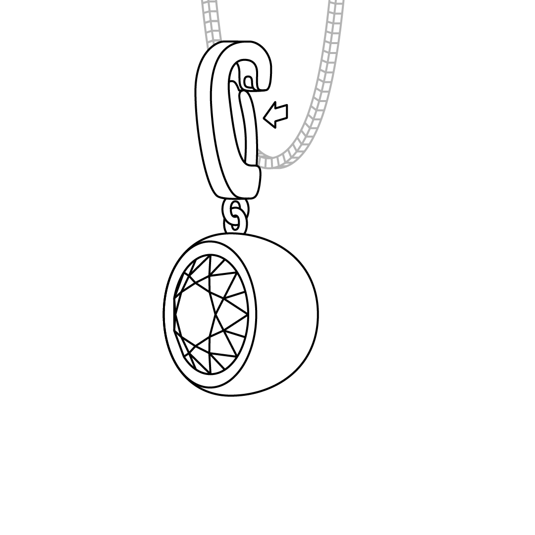 Bubble pendant 1ct - Bubble pendant 1ct -  The Future Rocks -    10