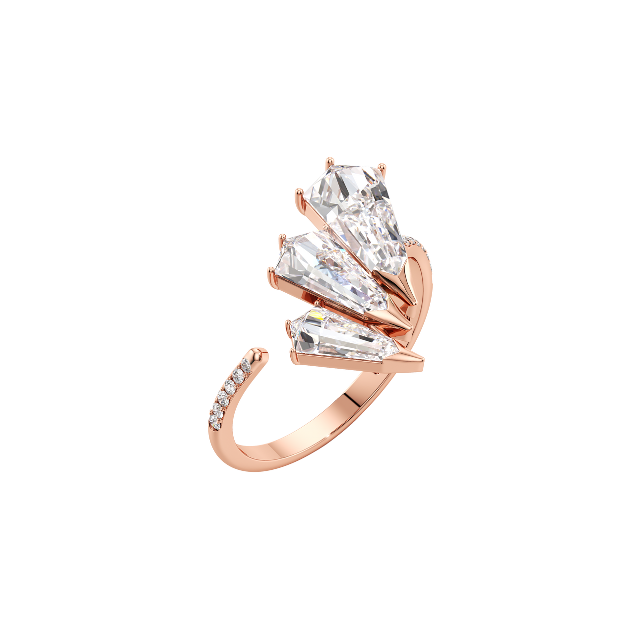 Phoenix medium feather pavé ring - Phoenix medium feather pavé ring -  The Future Rocks -    5