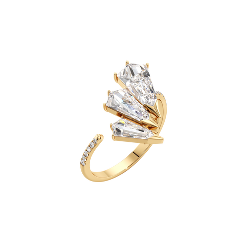 Phoenix medium feather pavé ring - Phoenix medium feather pavé ring -  The Future Rocks -    1