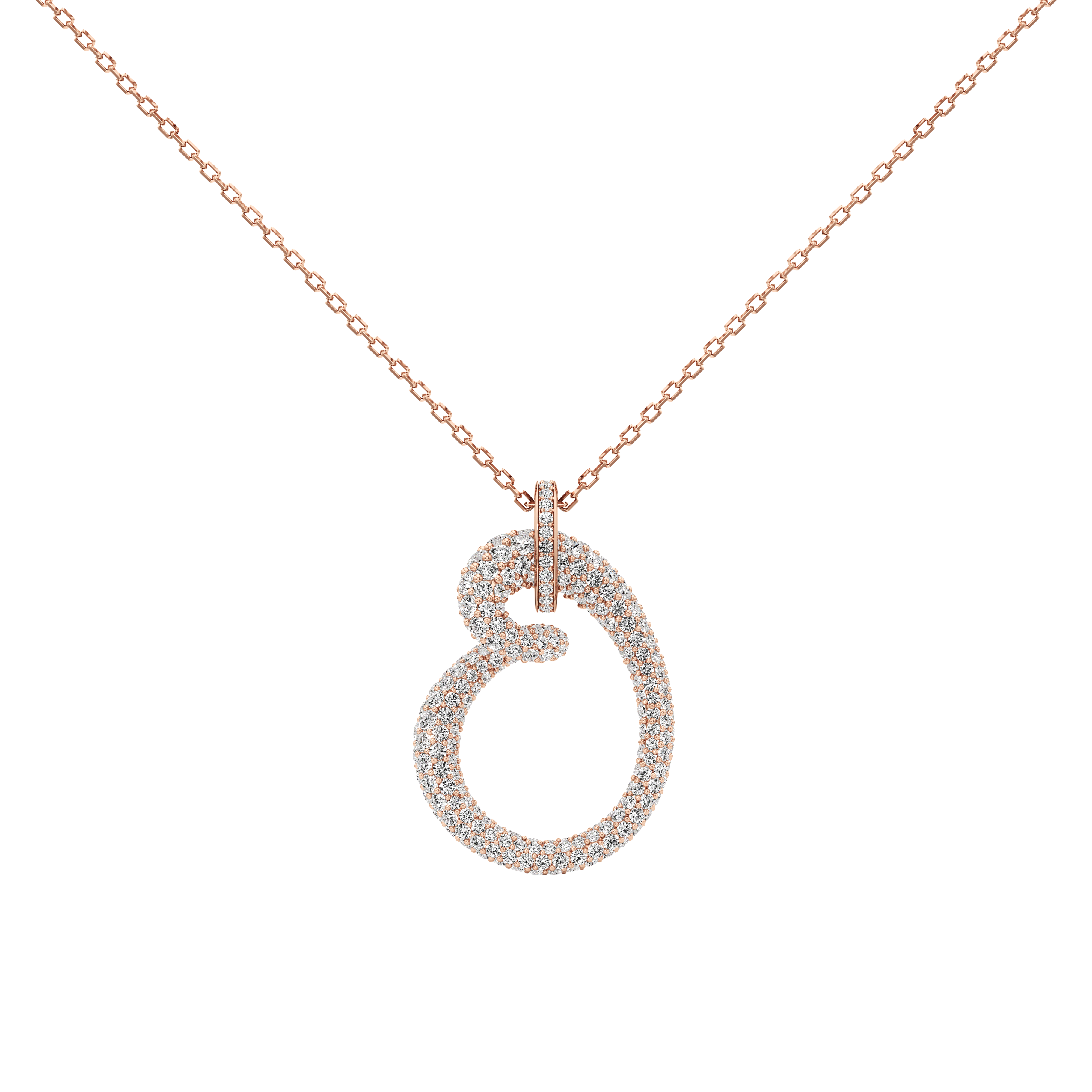 Whirlwind pavé pendant necklace - Whirlwind pavé pendant necklace -  The Future Rocks -    6
