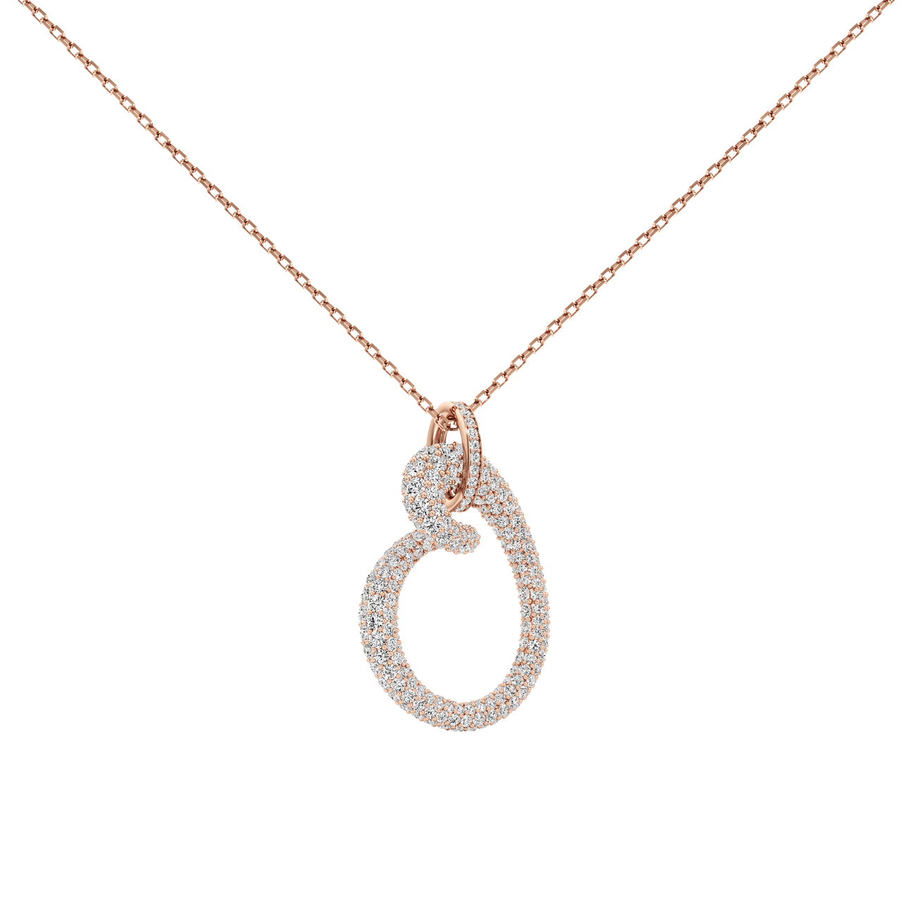 Whirlwind pavé pendant necklace - Whirlwind pavé pendant necklace -  The Future Rocks -    5