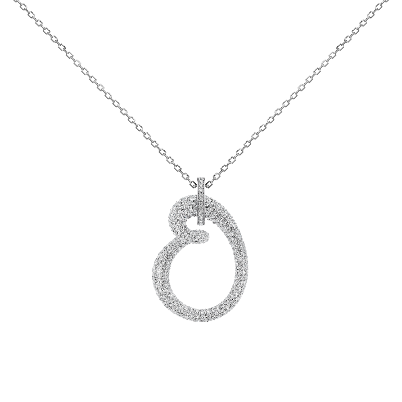 Whirlwind pavé pendant necklace - Whirlwind pavé pendant necklace -  The Future Rocks -    4