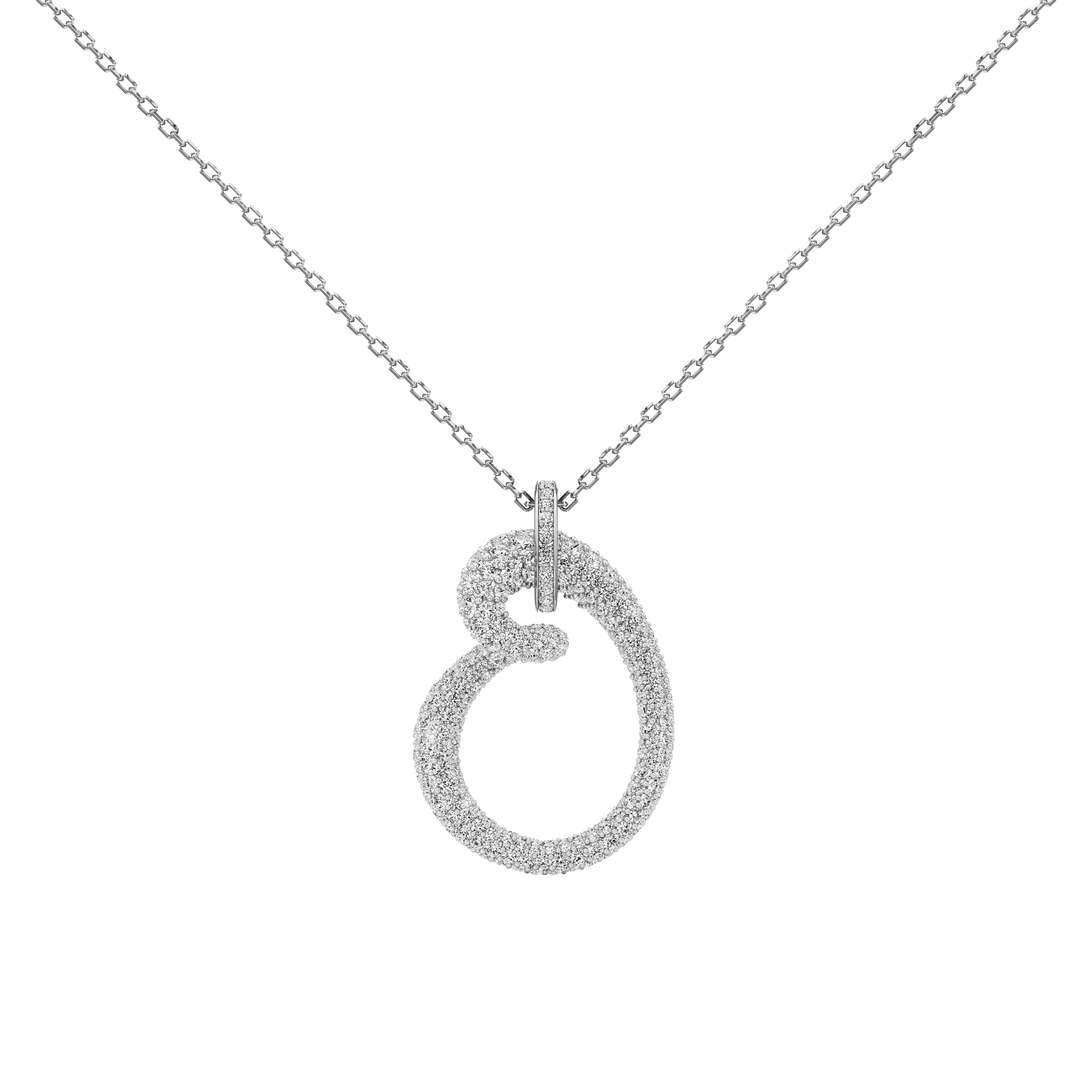 Whirlwind pavé pendant necklace - Whirlwind pavé pendant necklace -  The Future Rocks -    4