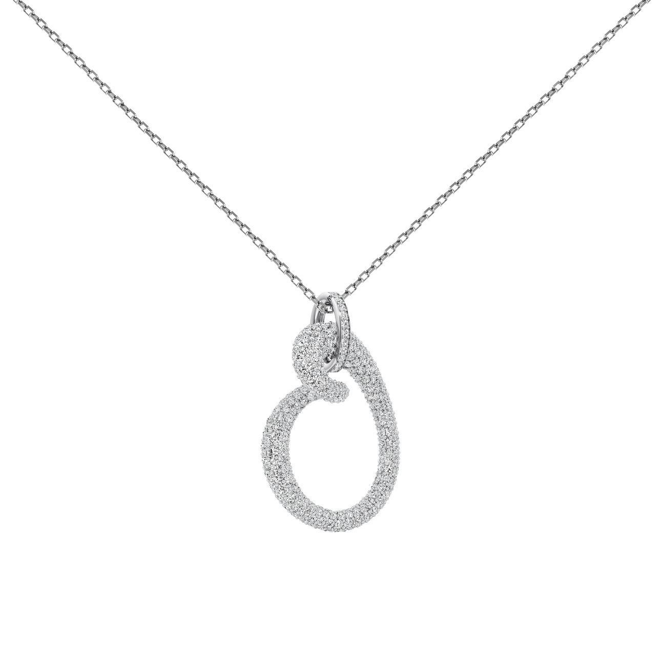 Whirlwind pavé pendant necklace - Whirlwind pavé pendant necklace -  The Future Rocks -    3