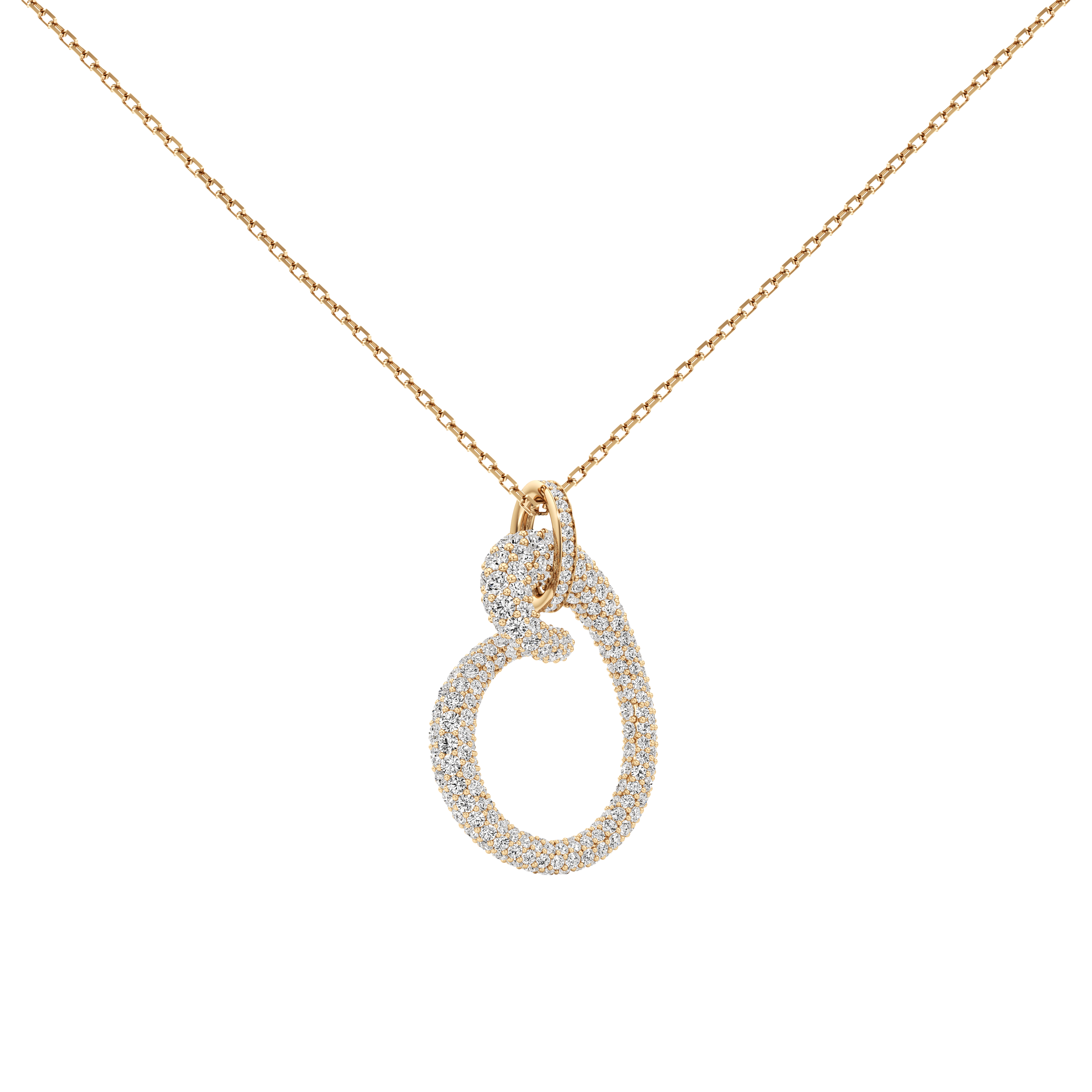 Whirlwind pavé pendant necklace - Whirlwind pavé pendant necklace -  The Future Rocks -    1