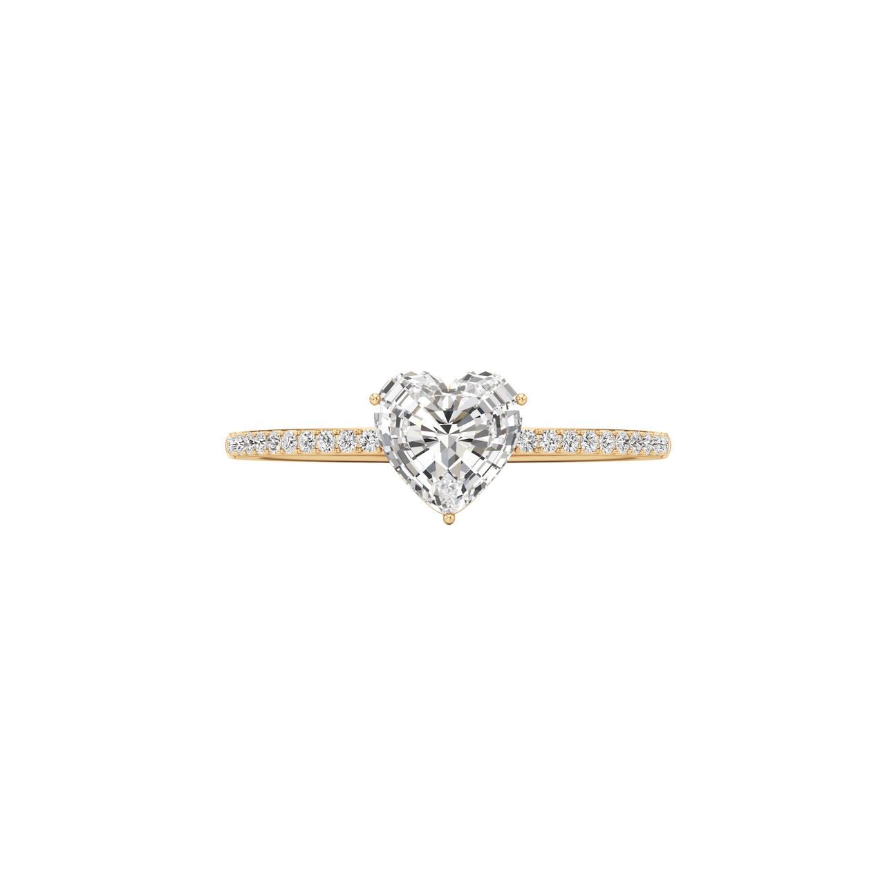 Whirlwind heart pavé ring - Whirlwind heart pavé ring -  The Future Rocks -    2
