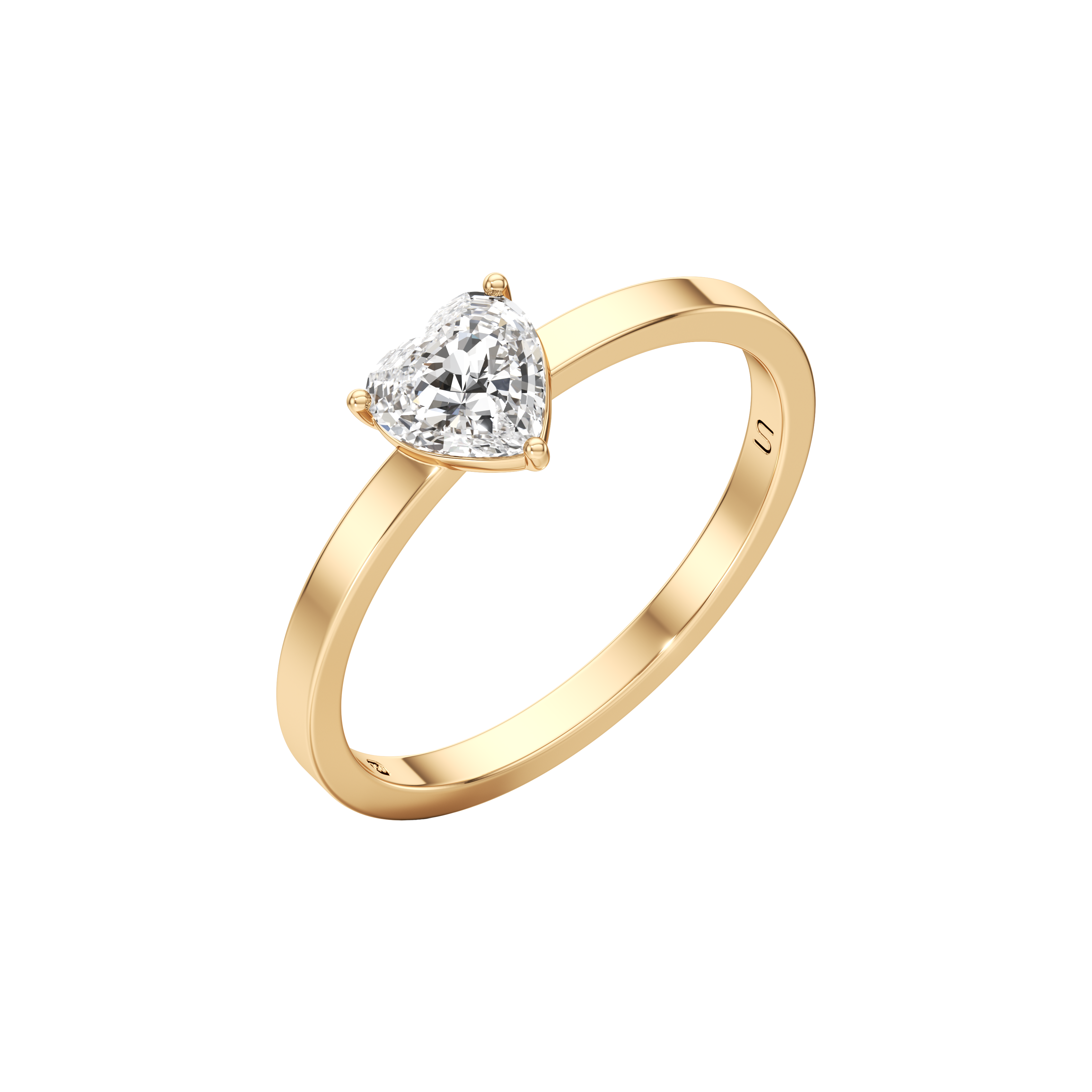 Whirlwind heart solitaire ring - Whirlwind heart solitaire ring -  The Future Rocks -    1