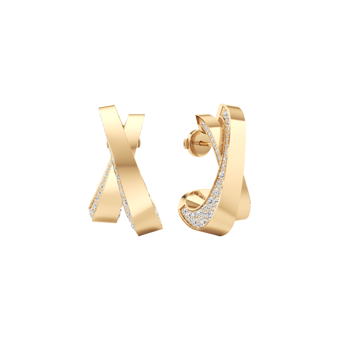 Infinite pavé earrings - Infinite pavé earrings -  The Future Rocks -    1