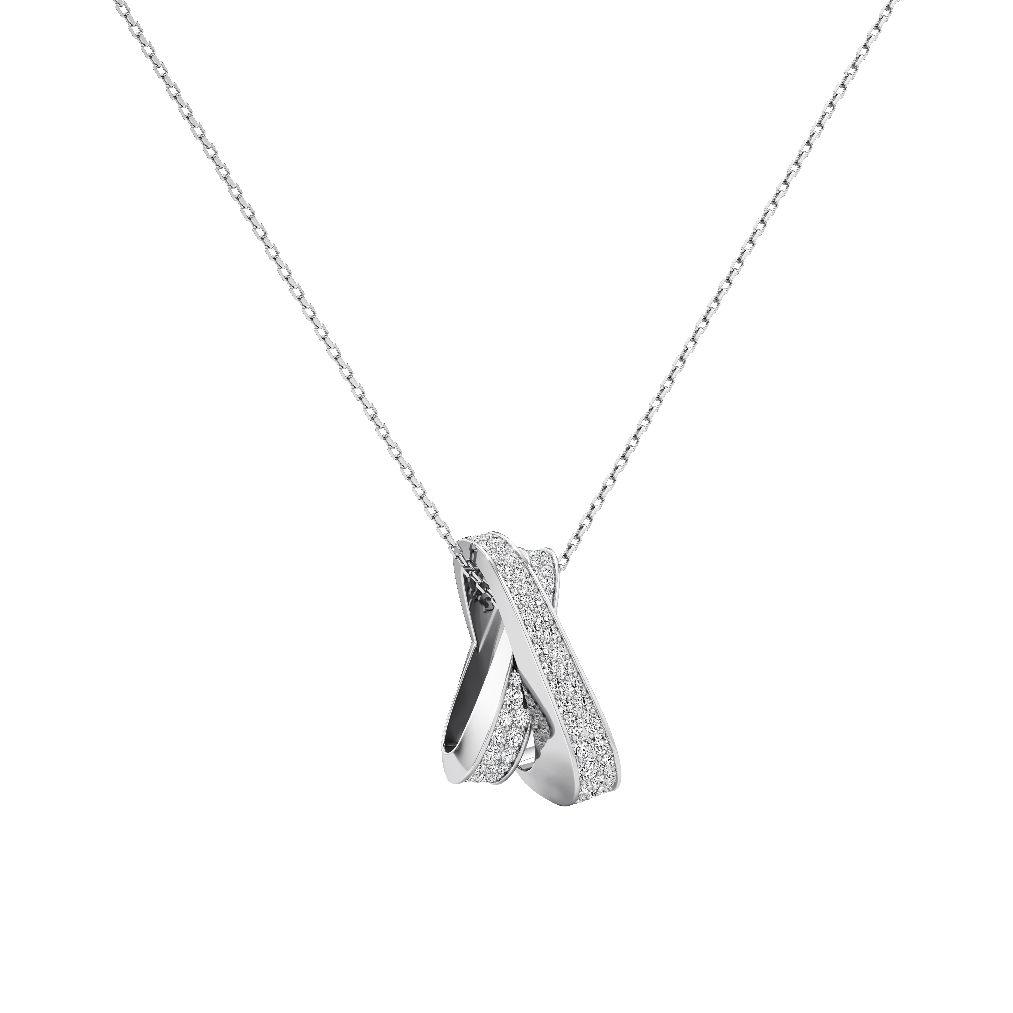 Infinite full pavé pendant necklace - Infinite full pavé pendant necklace -  The Future Rocks -    4