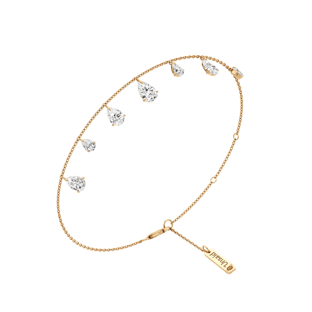 Tear charm diamond bracelet - Tear charm diamond bracelet -  The Future Rocks -    1