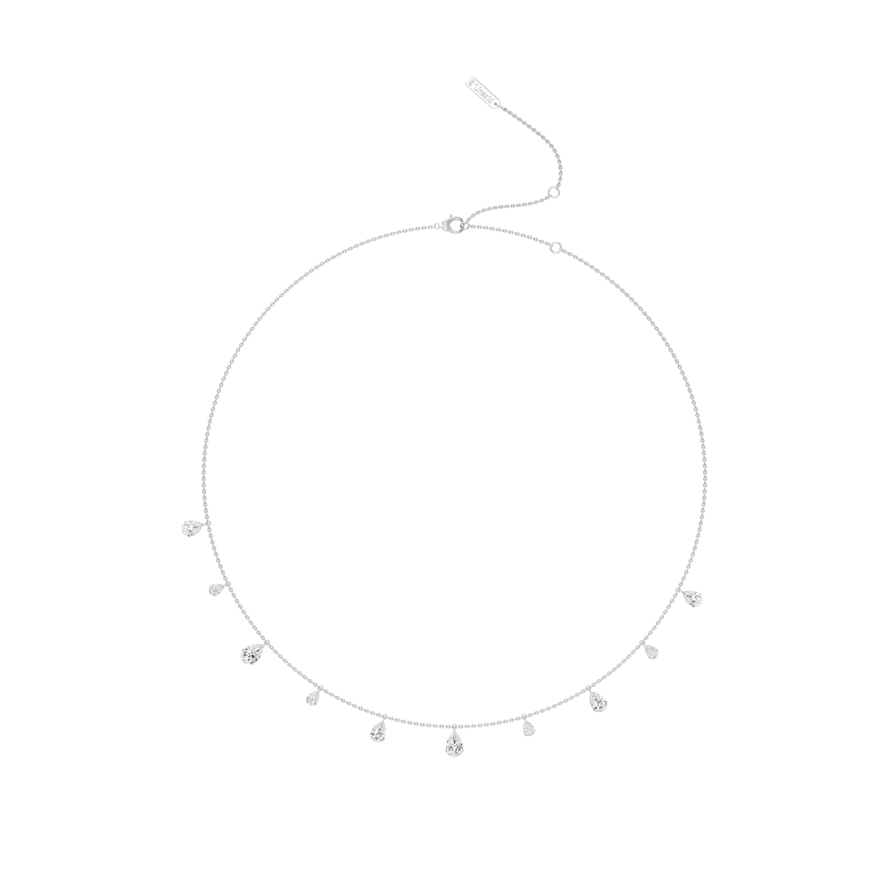 Tear charm diamond necklace - Tear charm diamond necklace -  The Future Rocks -    3