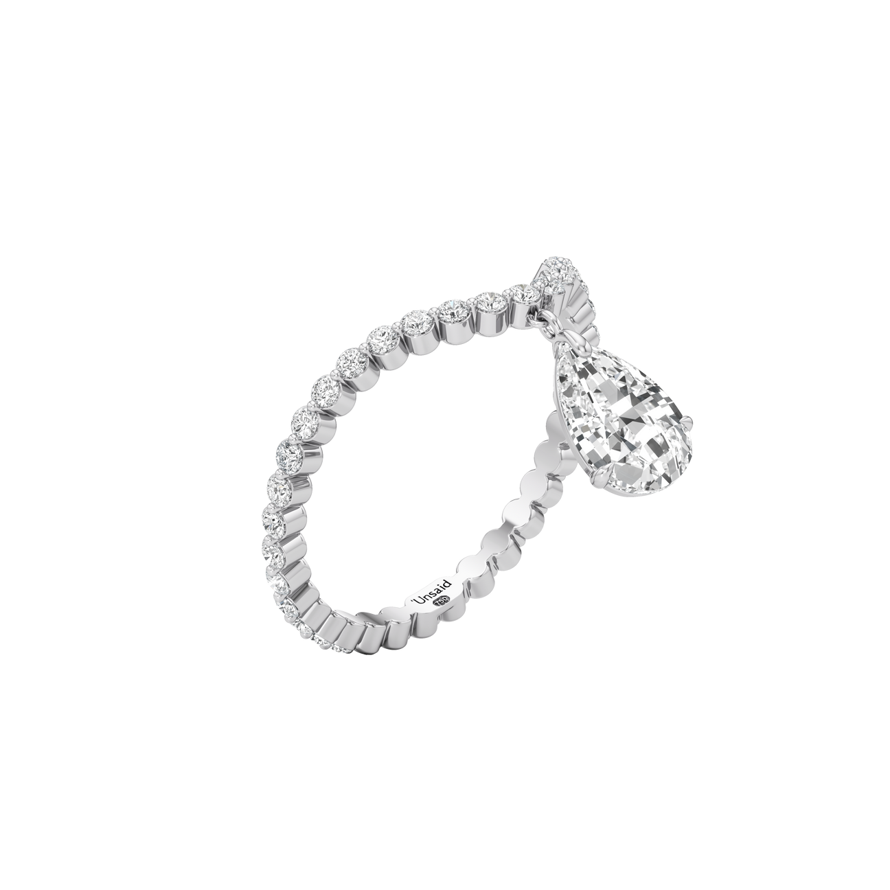 Tear drop curve ring - Tear drop curve ring -  The Future Rocks -    3