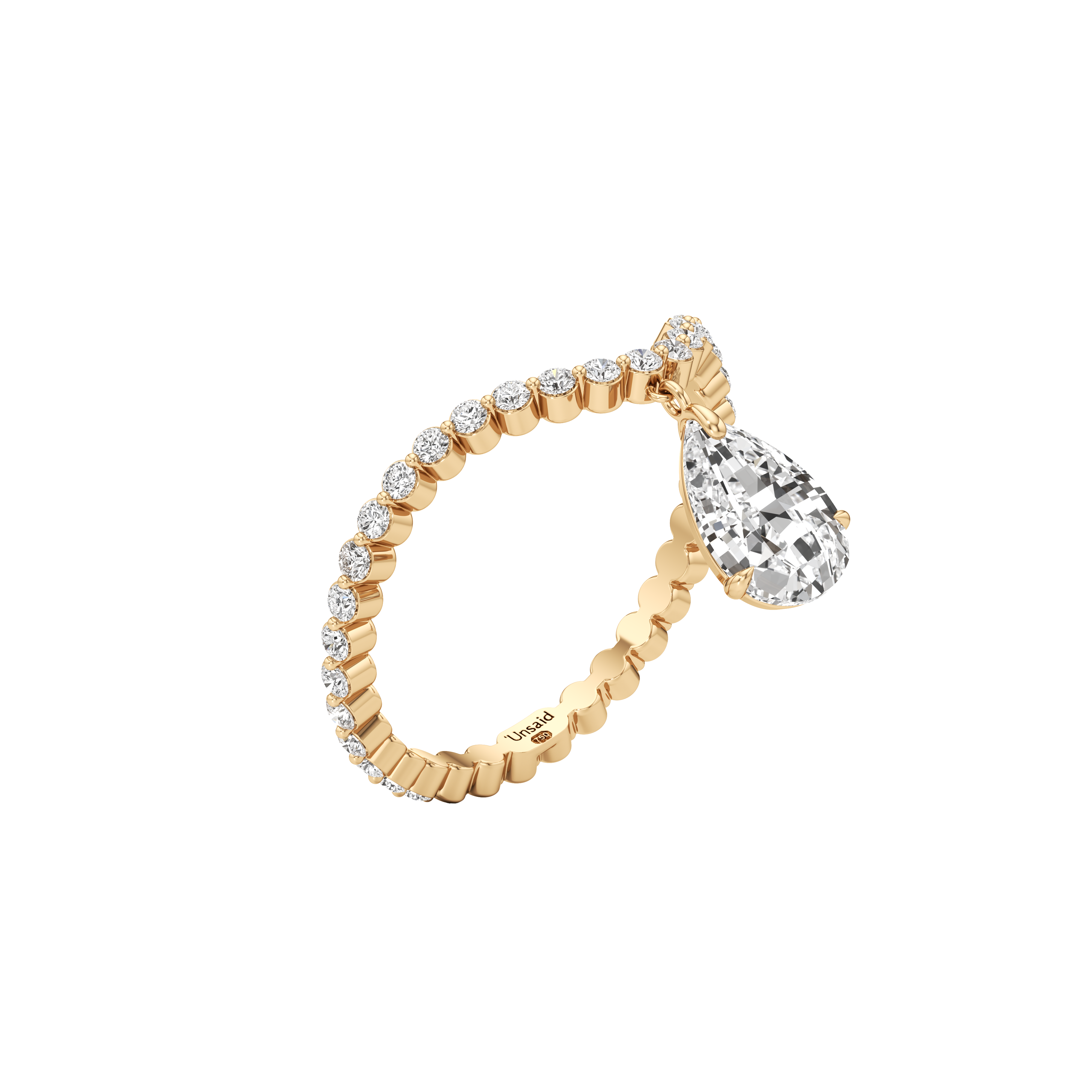 Tear drop curve ring - Tear drop curve ring -  The Future Rocks -    1