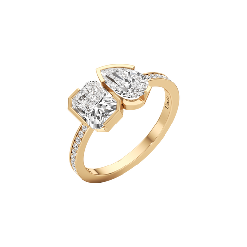 Meta zinnia pavé ring - Meta zinnia pavé ring -  The Future Rocks -    1