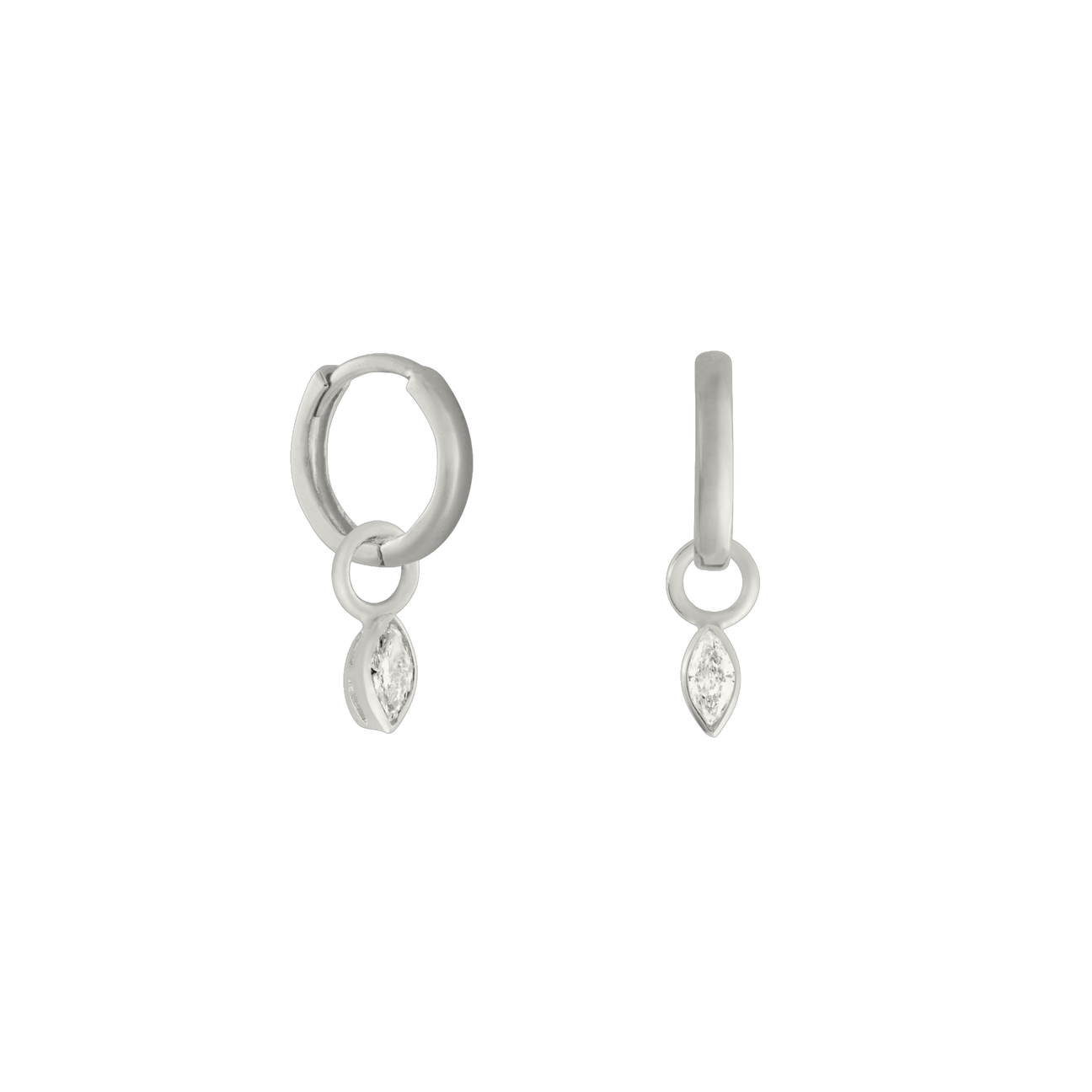 Marquise diamond earring charm - Marquise diamond earring charm -  The Future Rocks -    5