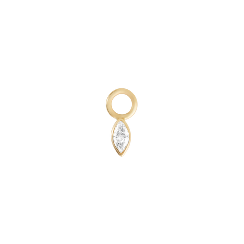 Marquise diamond earring charm - Marquise diamond earring charm -  The Future Rocks -    1