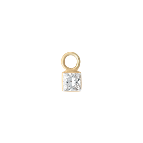 Square diamond earring charm - Square diamond earring charm -  The Future Rocks -    1