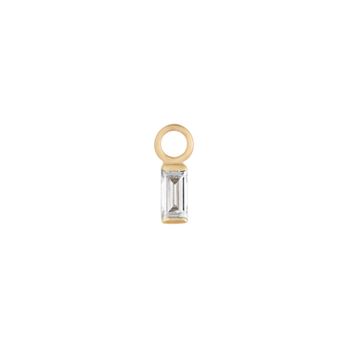 Baguette diamond earring charm - Baguette diamond earring charm -  The Future Rocks -    1