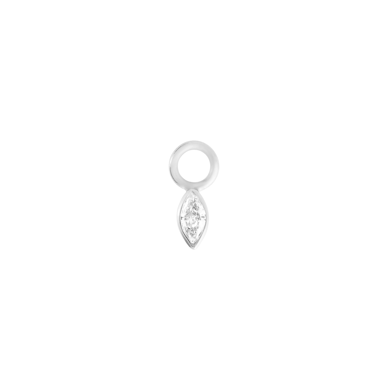 Marquise diamond earring charm - Marquise diamond earring charm -  The Future Rocks -    3