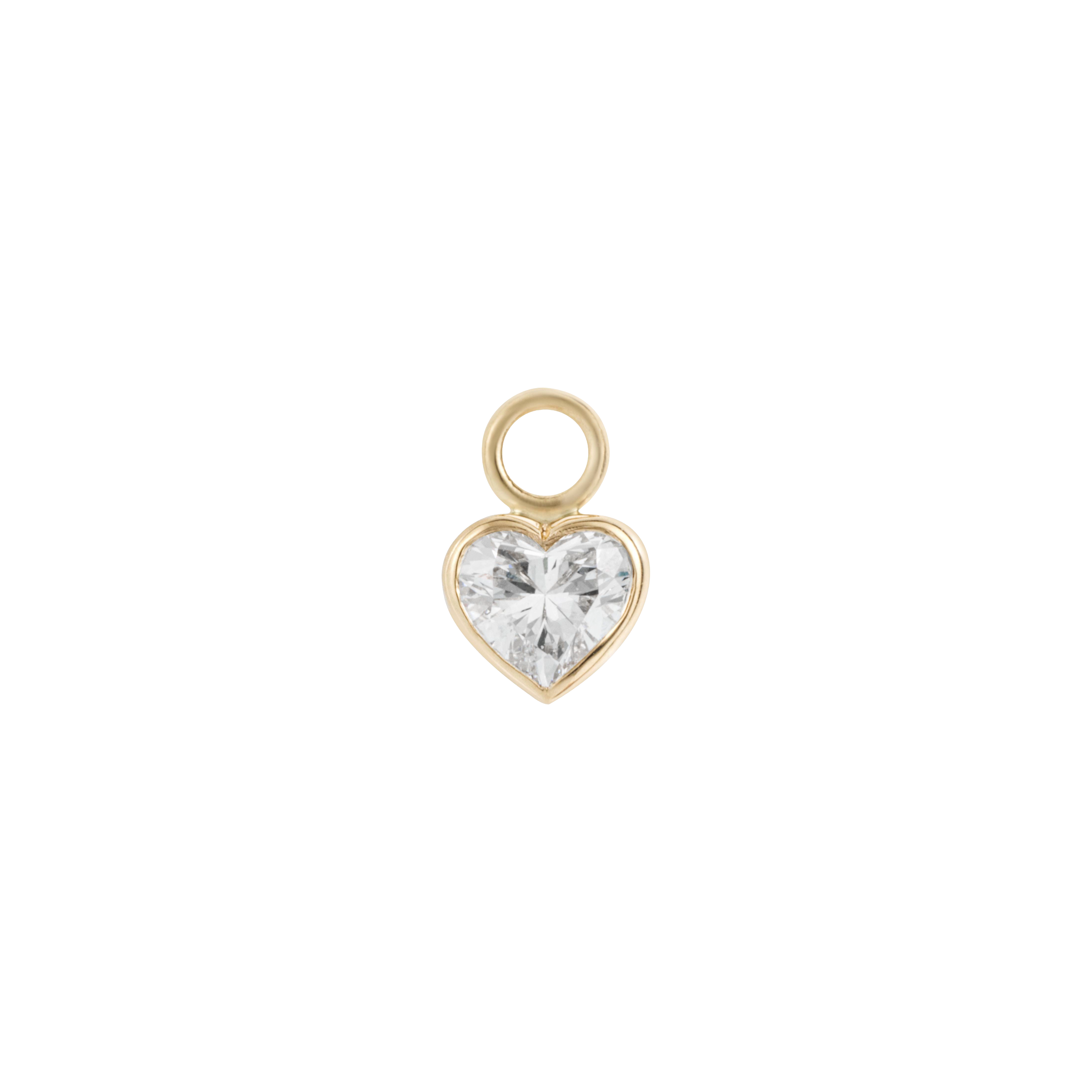 IWD heart diamond earring charm - IWD heart diamond earring charm -  The Future Rocks -    1