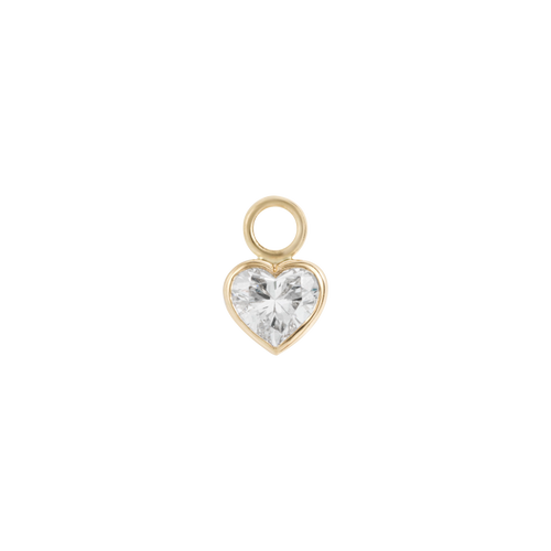 IWD heart diamond earring charm - IWD heart diamond earring charm -  The Future Rocks -    1