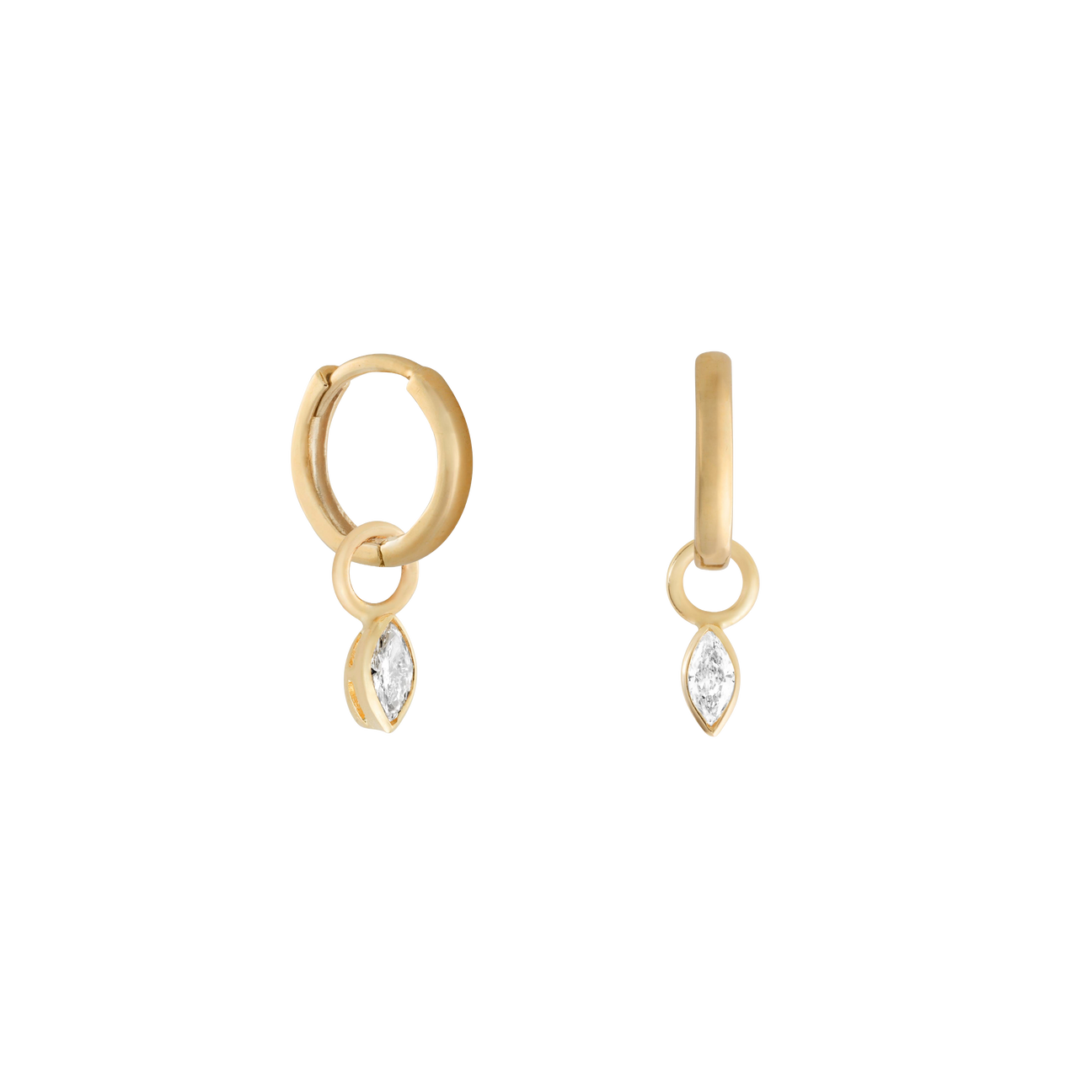 Marquise diamond earring charm - Marquise diamond earring charm -  The Future Rocks -    4
