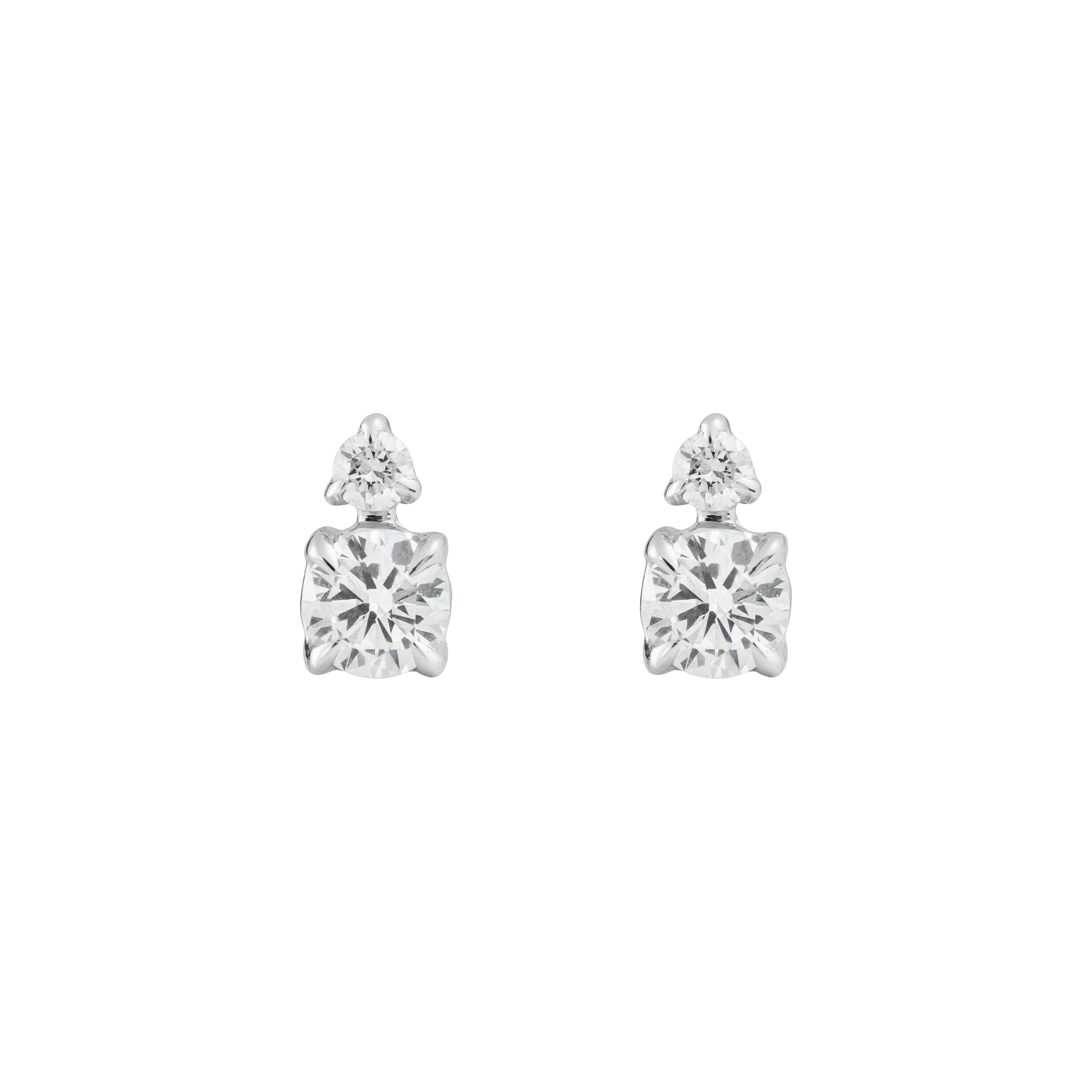 Round duo diamond studs - Round duo diamond studs -  The Future Rocks -    3