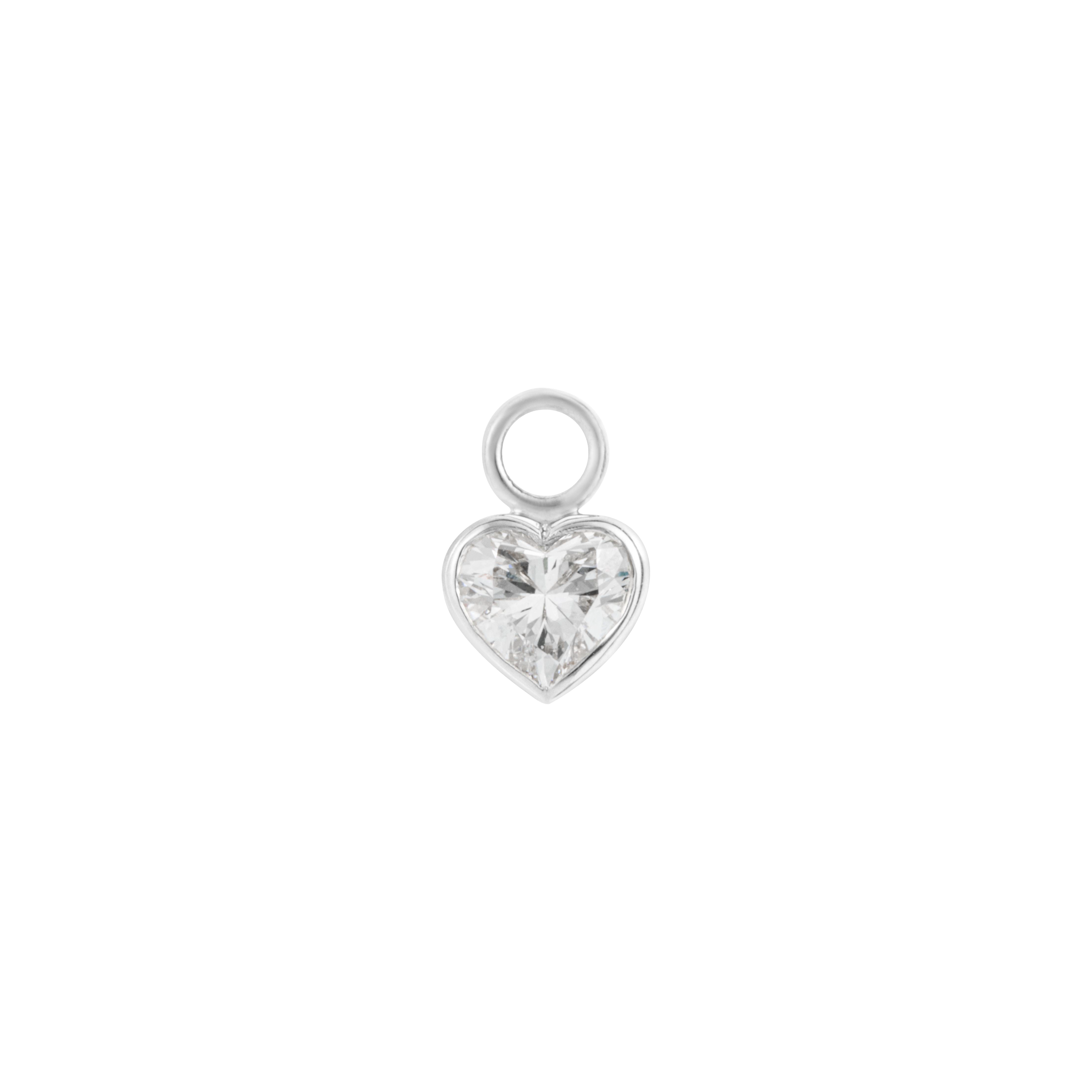 IWD heart diamond earring charm - IWD heart diamond earring charm -  The Future Rocks -    2